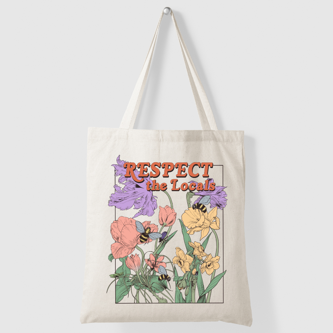 Respect the Locals Tote bag