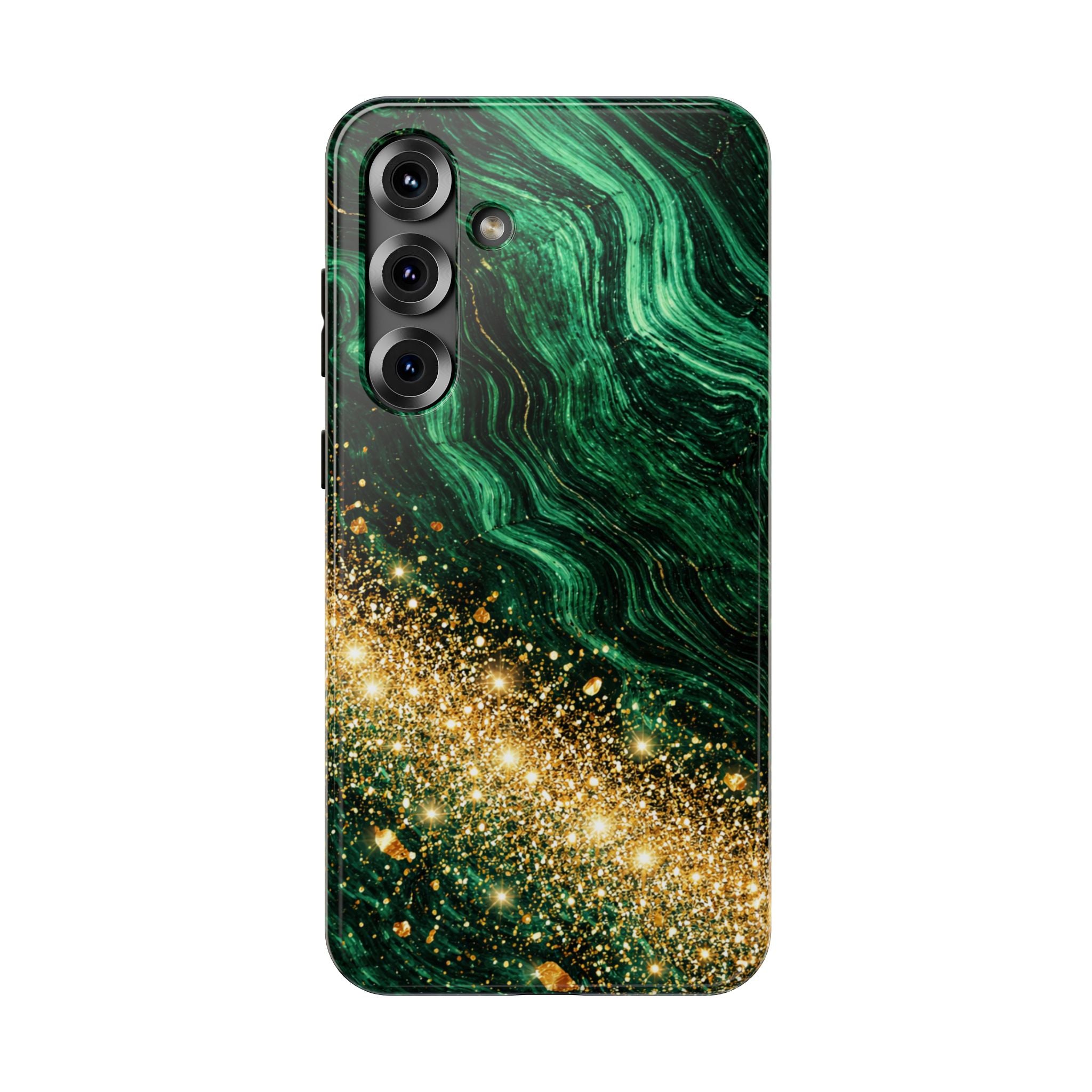 Samsung Galaxy case Impact-Resistant phone cover 25, 26 - Green Gold