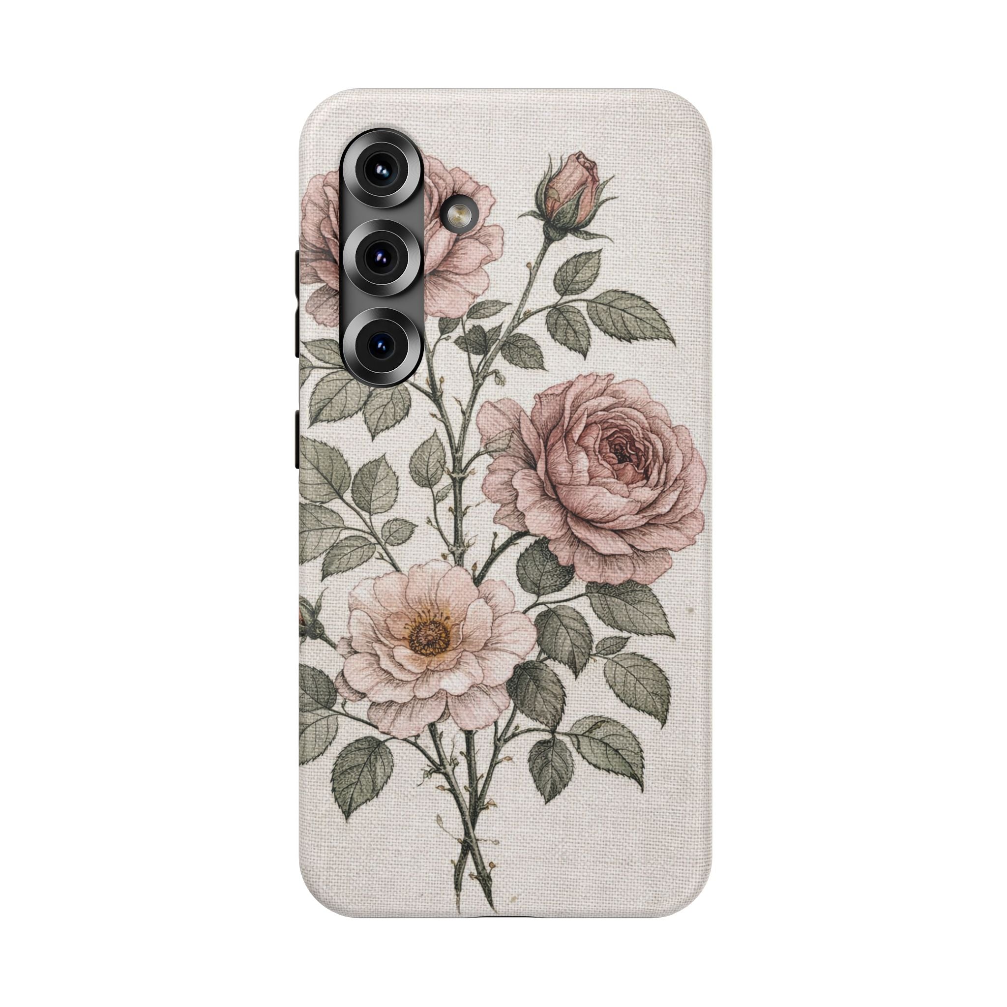 Samsung Galaxy case Impact-Resistant phone cover 25, 26 - Rose Flower