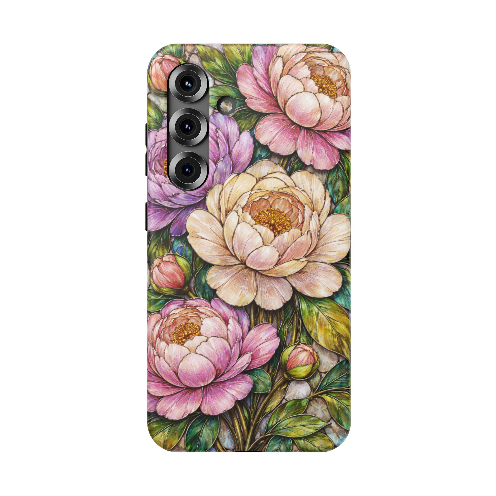 Samsung Galaxy case Impact-Resistant phone cover 25, 26 - Rose Flower