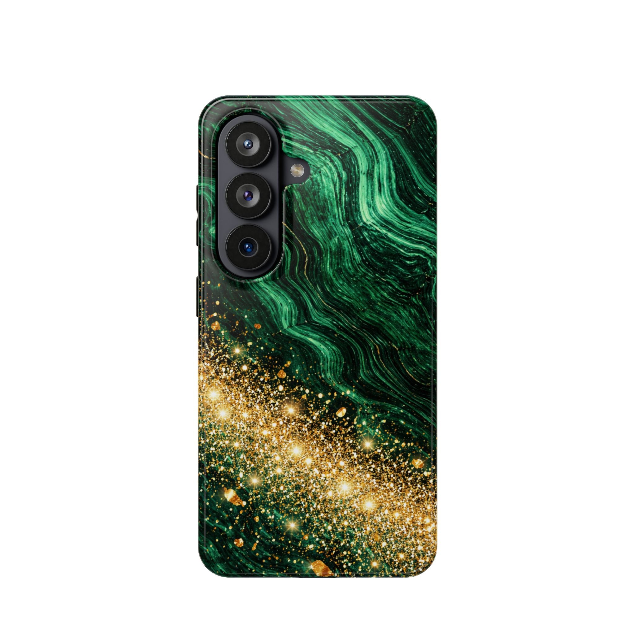 Samsung Galaxy case Impact-Resistant phone cover 25, 26 - Green Gold