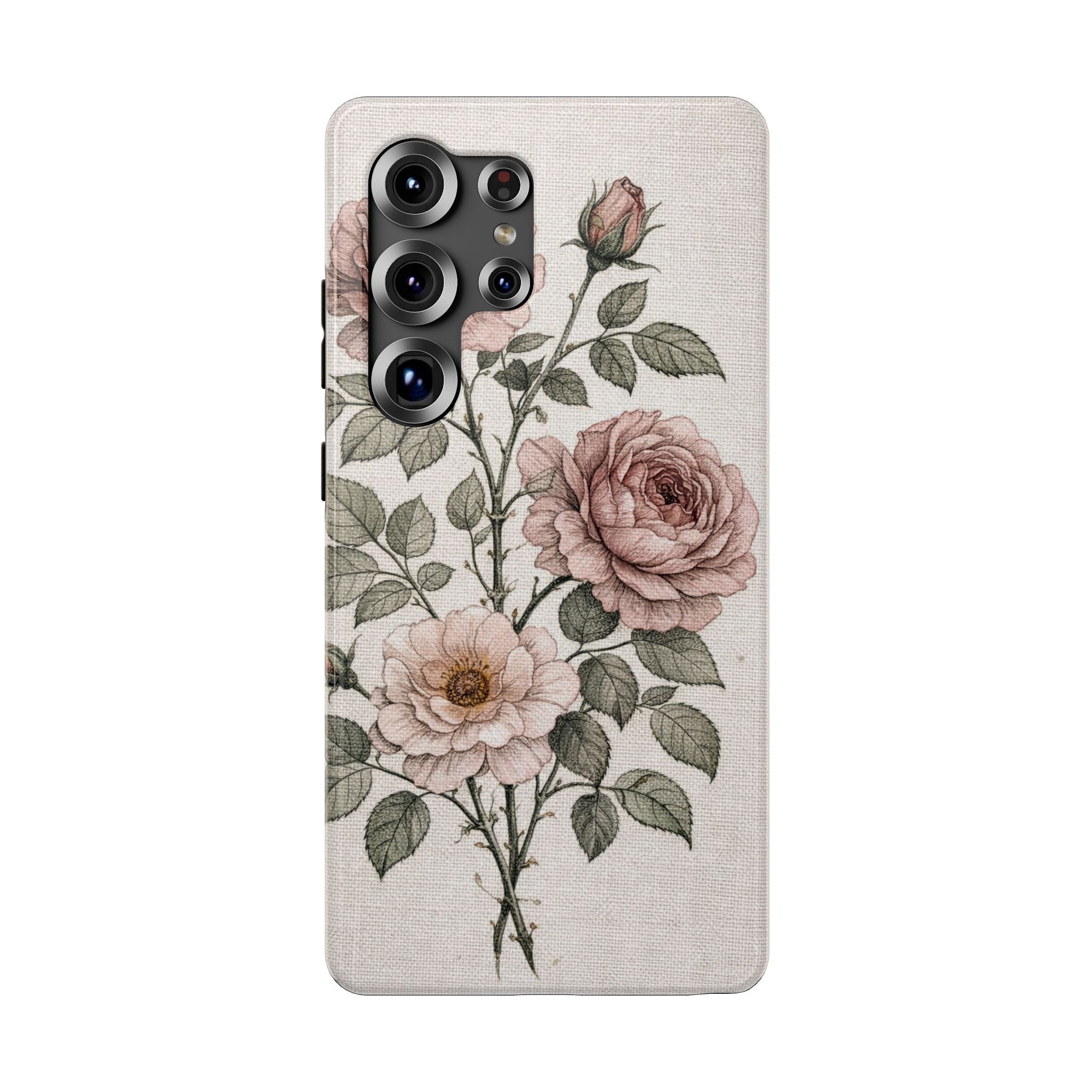 Samsung Galaxy case Impact-Resistant phone cover 25, 26 - Rose Flower