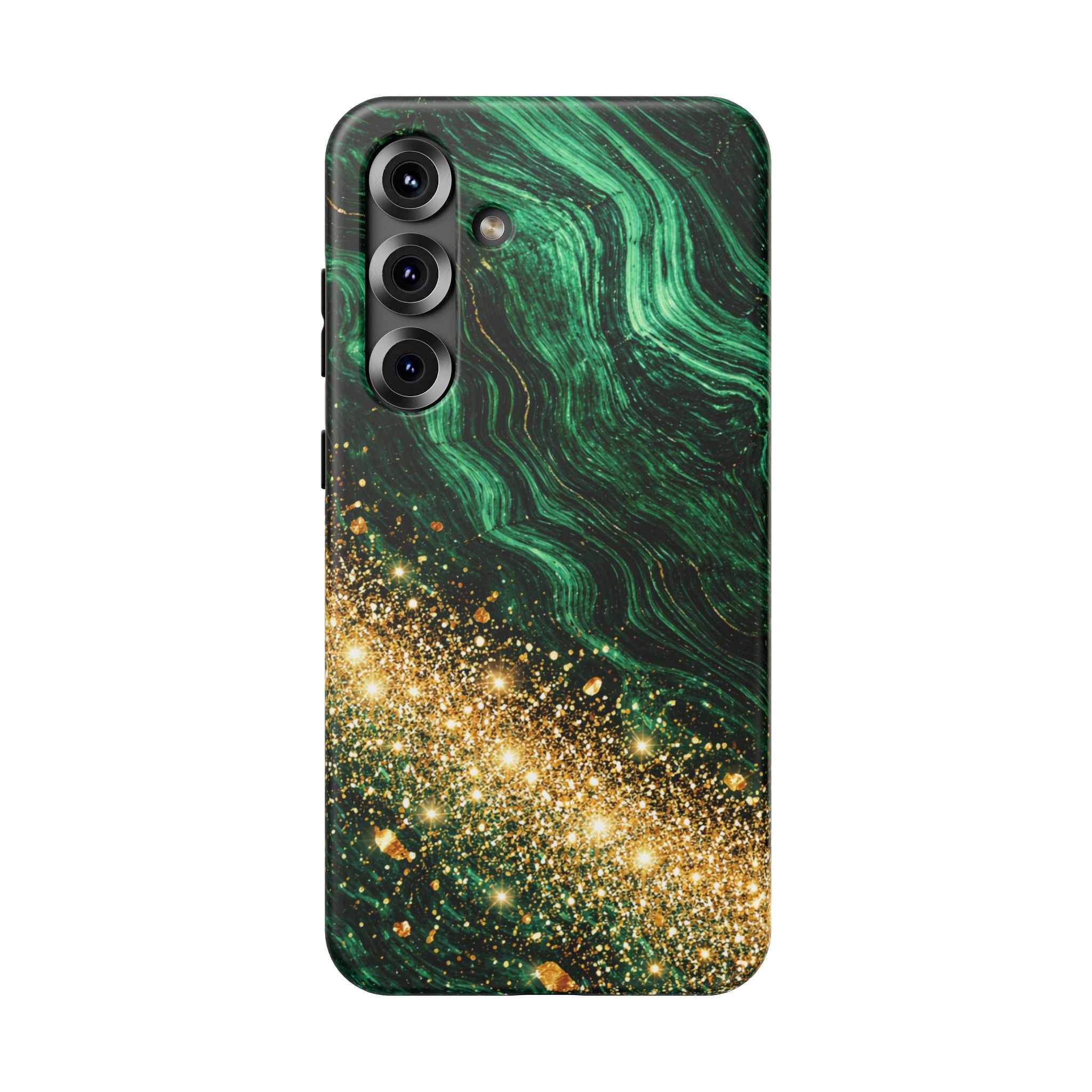 Samsung Galaxy case Impact-Resistant phone cover 25, 26 - Green Gold