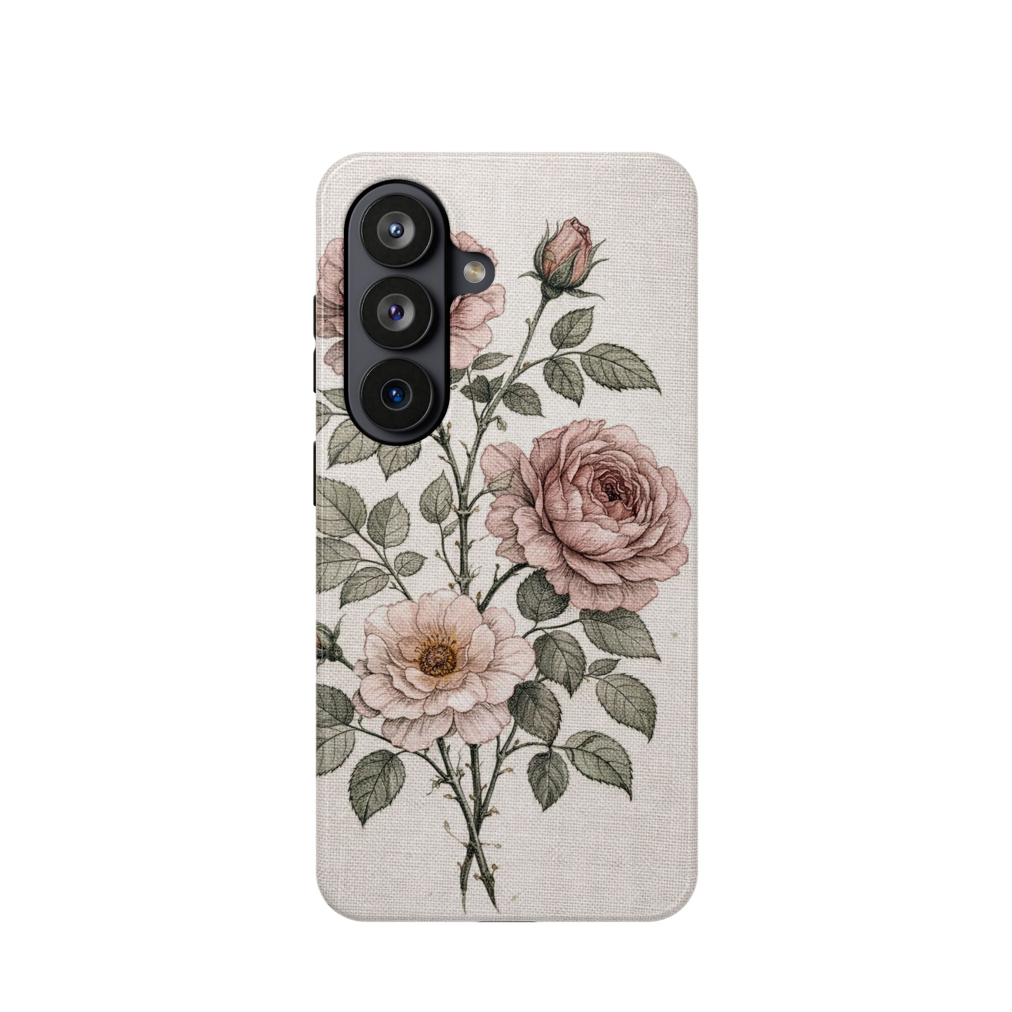 Samsung Galaxy case Impact-Resistant phone cover 25, 26 - Rose Flower