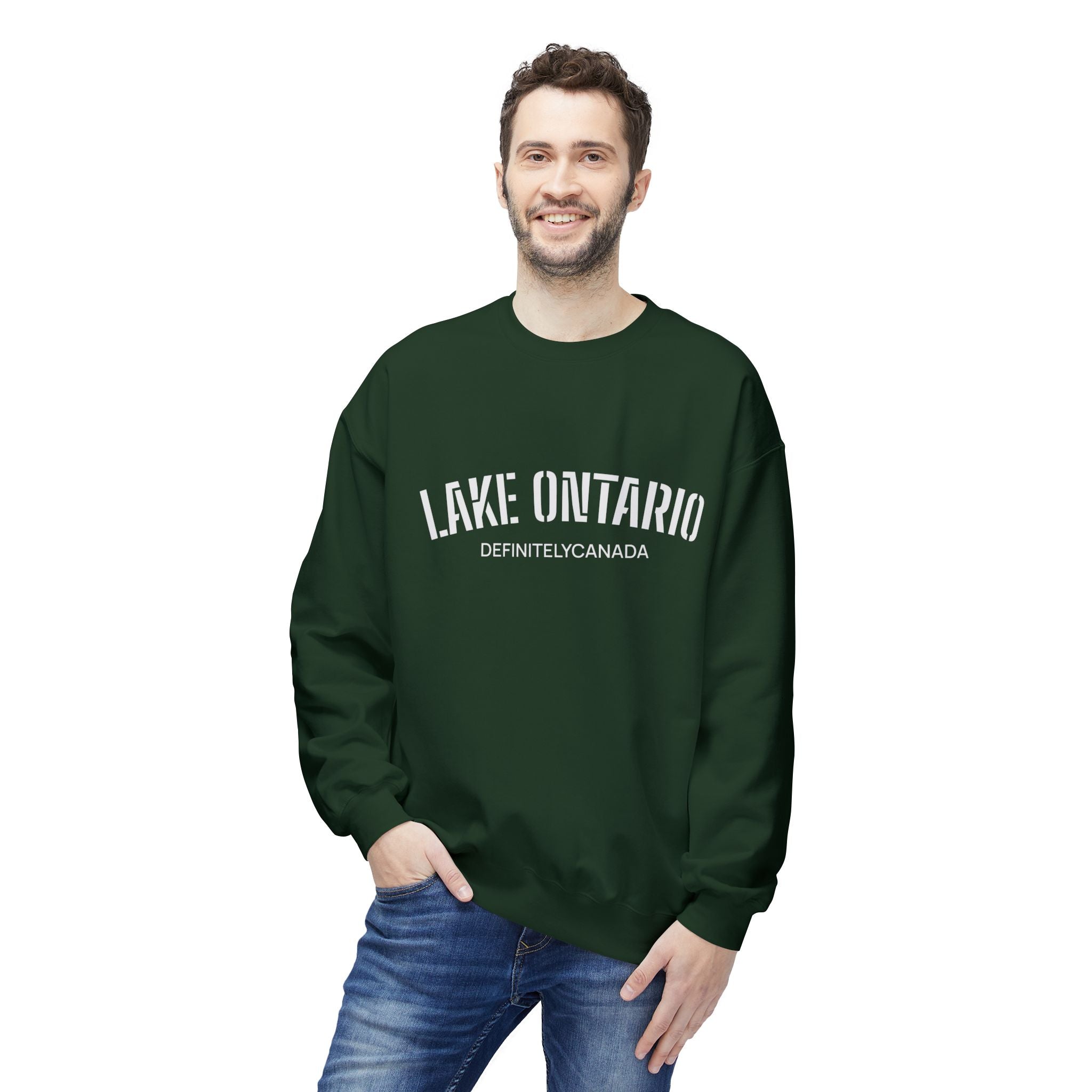Lake Ontario Crewneck Sweatshirt, Unisex Ontario Sweatshirt, Minimalist Canada Sweatshirt, Canadian Lake Pullover, Lake Lover Gift