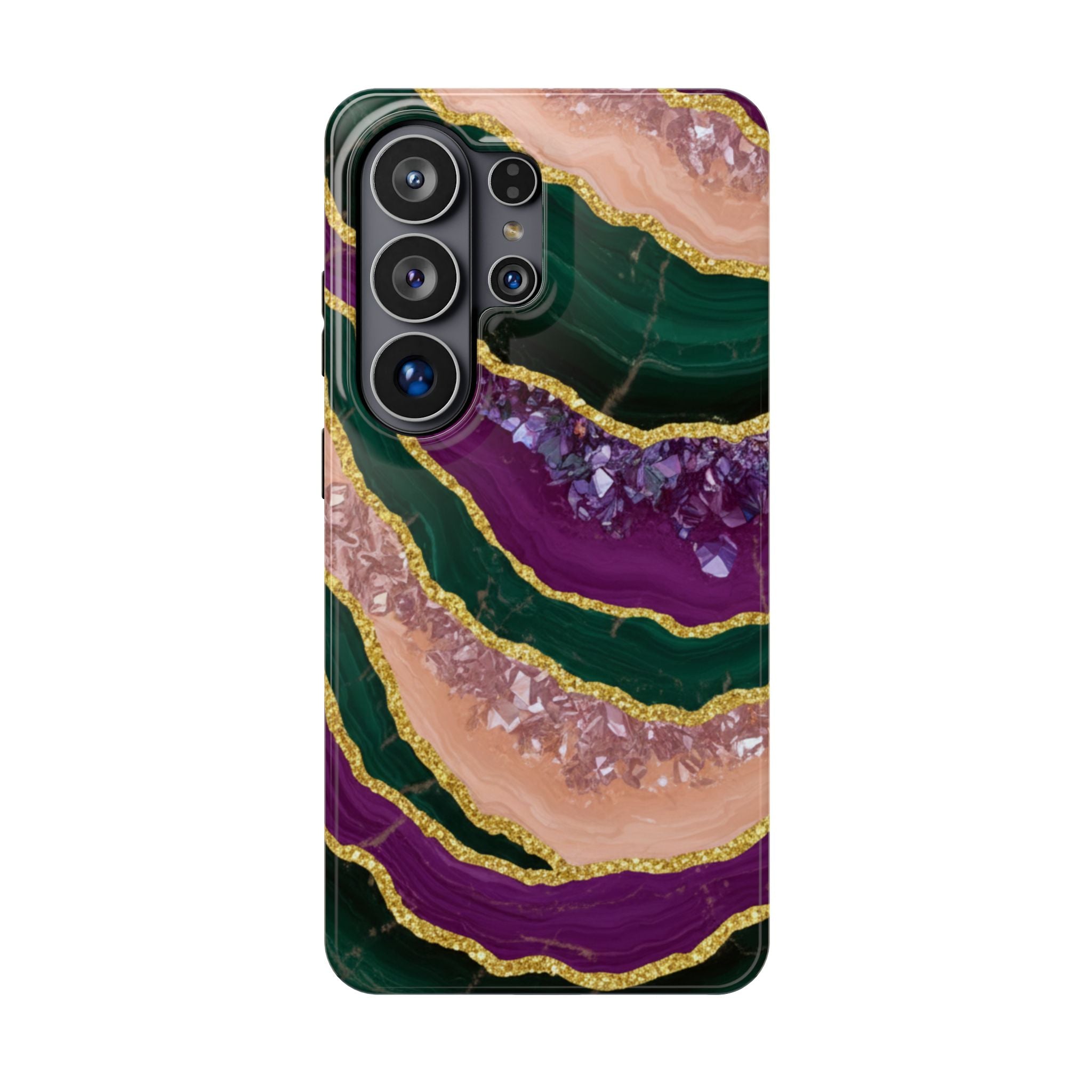 Samsung Galaxy case Impact-Resistant phone cover 25, 26 - Crystal Stone Pattern