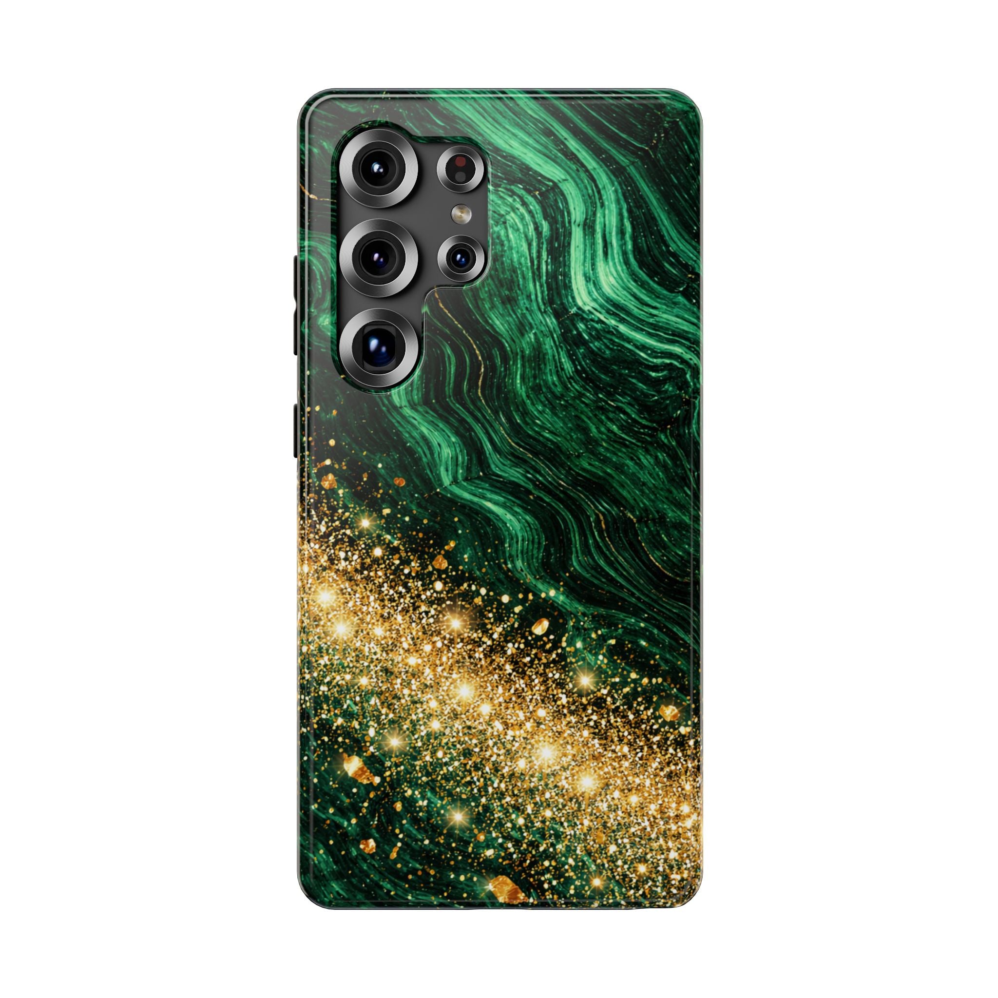 Samsung Galaxy case Impact-Resistant phone cover 25, 26 - Green Gold