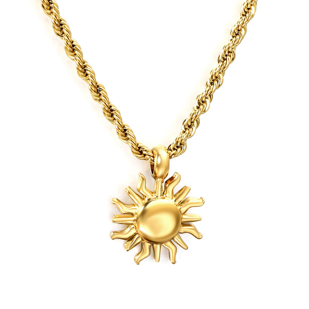 Radiant Sun Pendant Necklace
