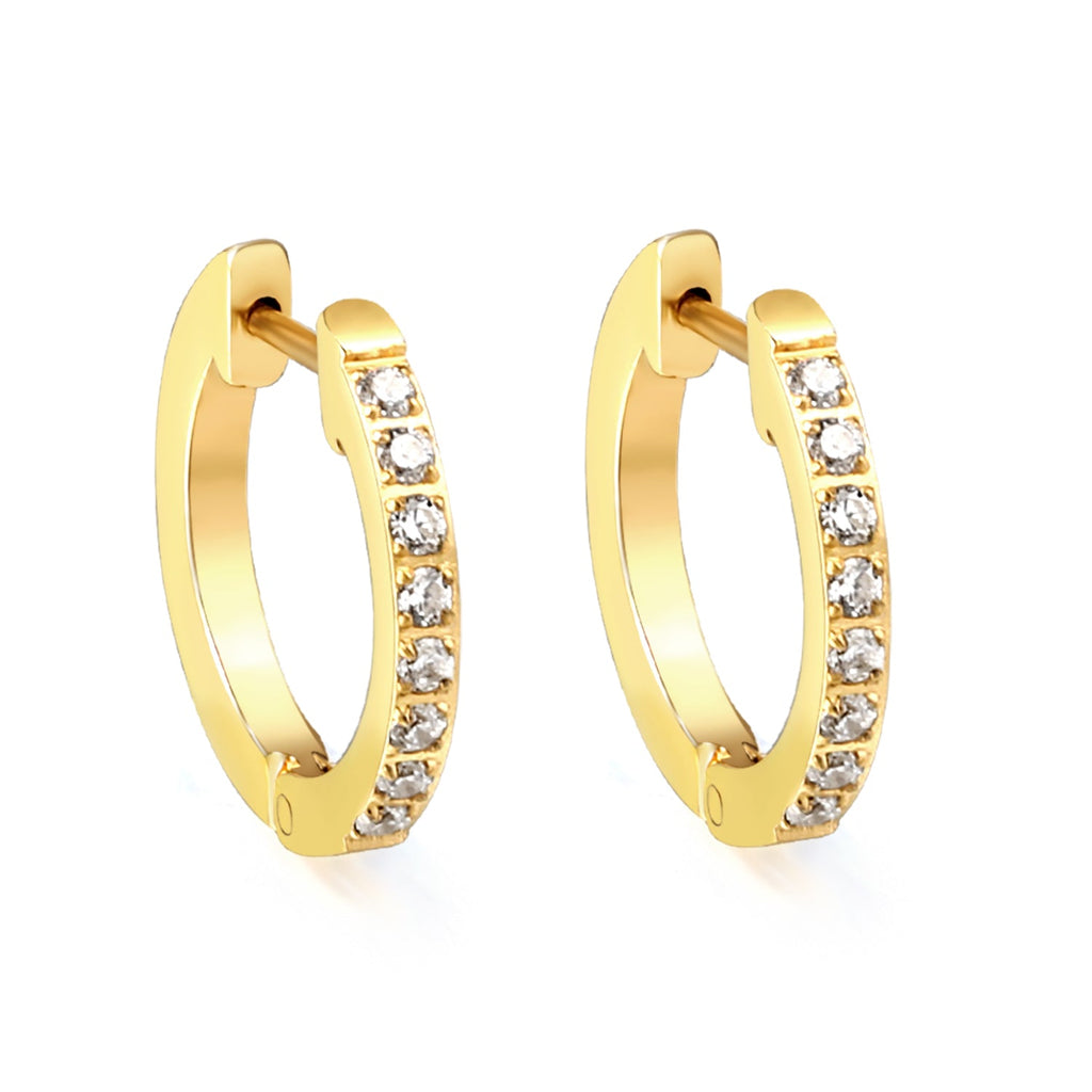 Diamond Radiance Round Earrings