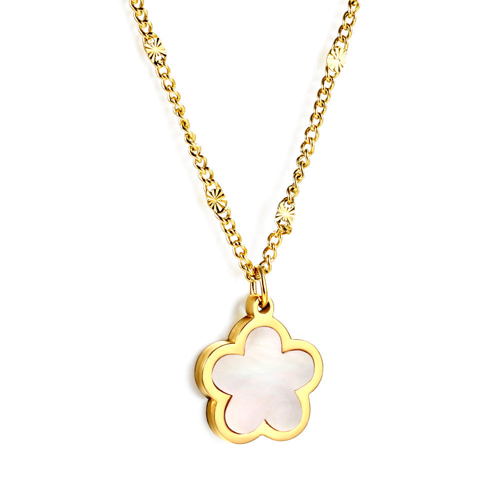 Peach Blossom Pendant Necklace