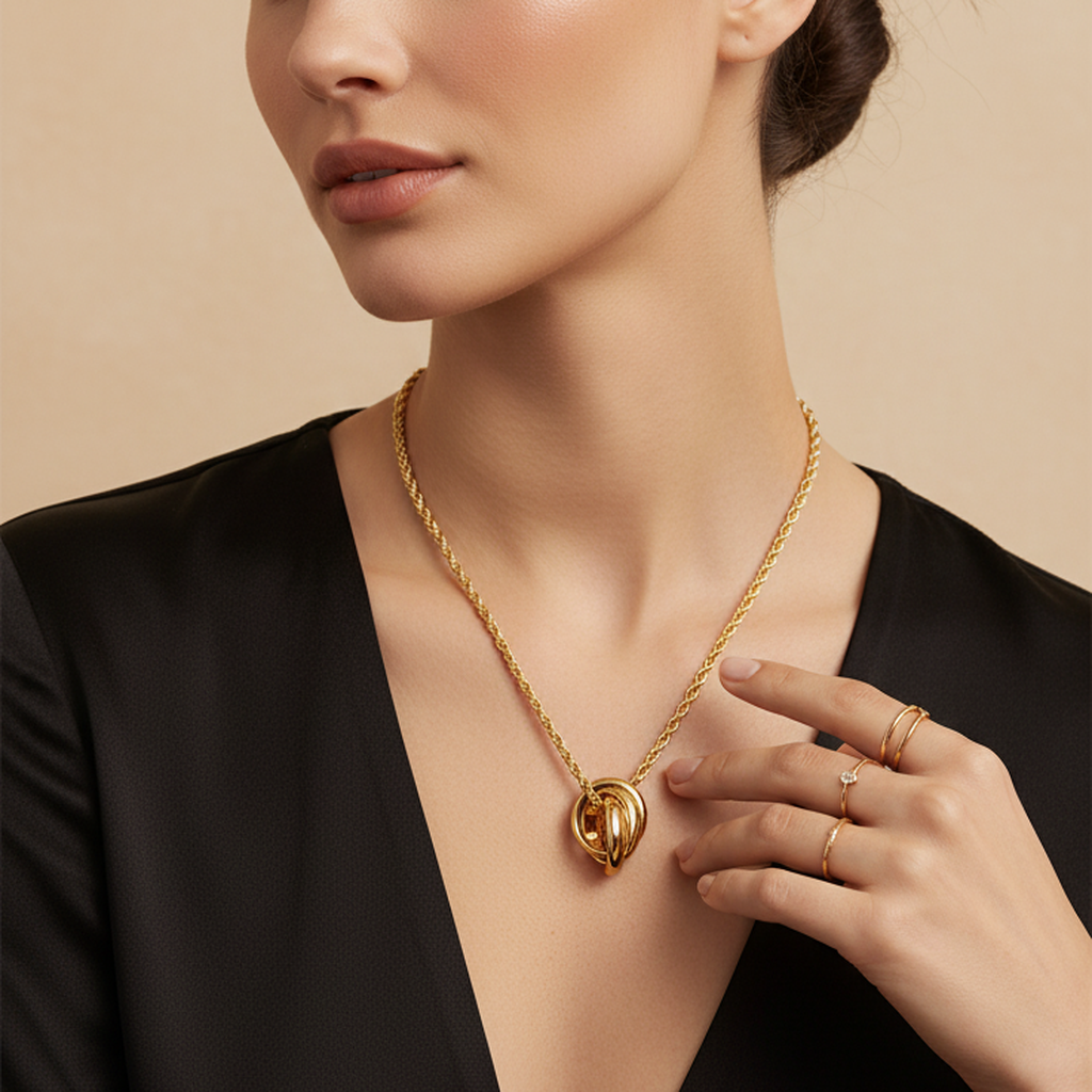 Twist & Shine Pendant Necklace