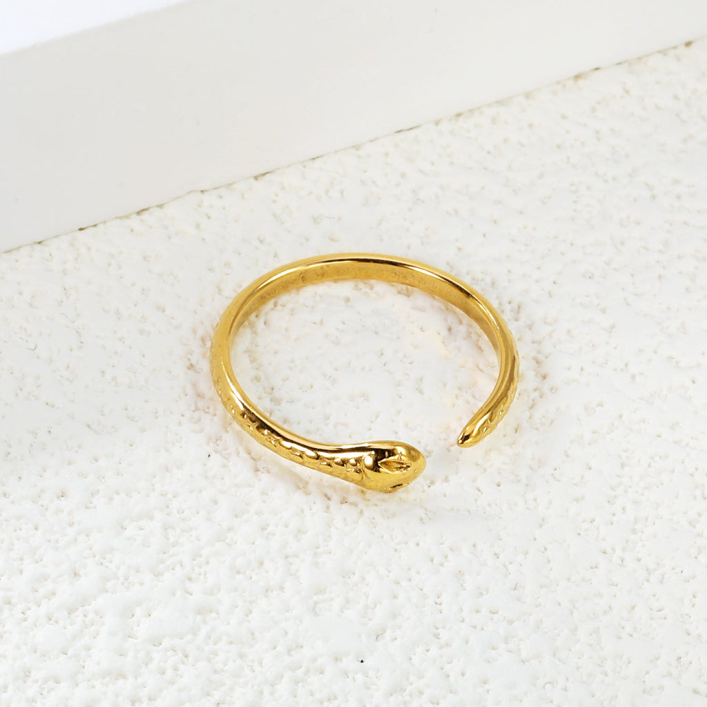 Serpent Embrace Statement Ring