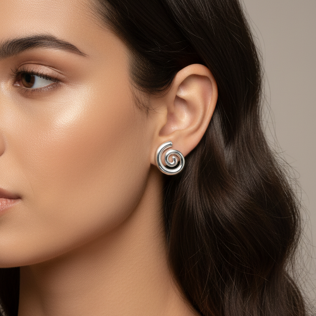 Spiral Radiance Earrings