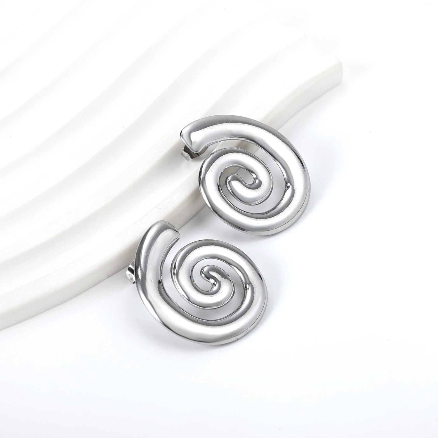 Spiral Radiance Earrings
