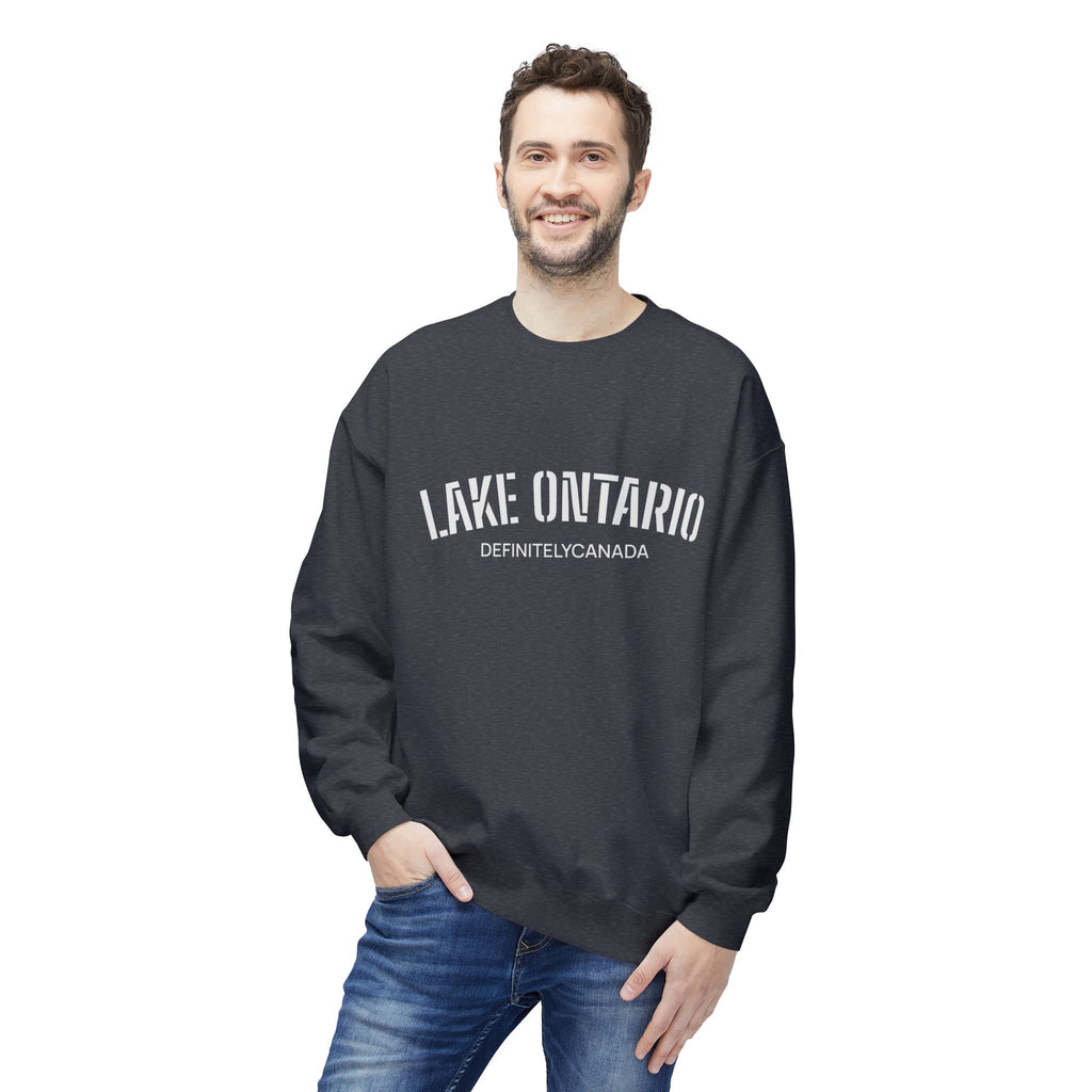 Lake Ontario Crewneck Sweatshirt, Unisex Ontario Sweatshirt, Minimalist Canada Sweatshirt, Canadian Lake Pullover, Lake Lover Gift