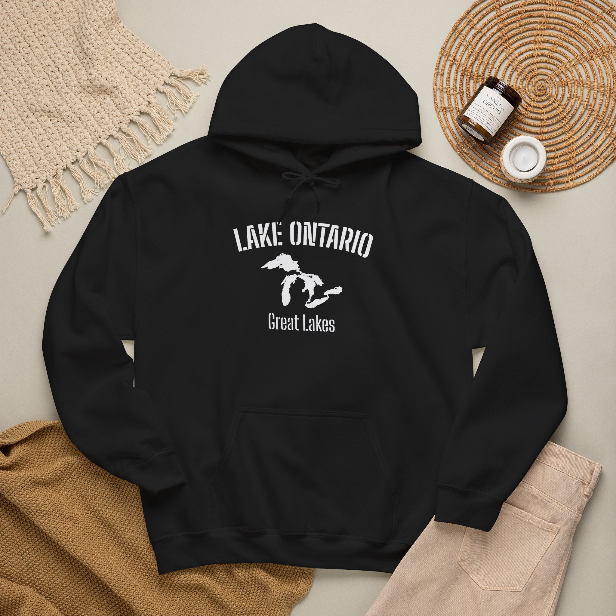 Lake Ontario Hoodie | Minimalist Canadian Lake Sweatshirt