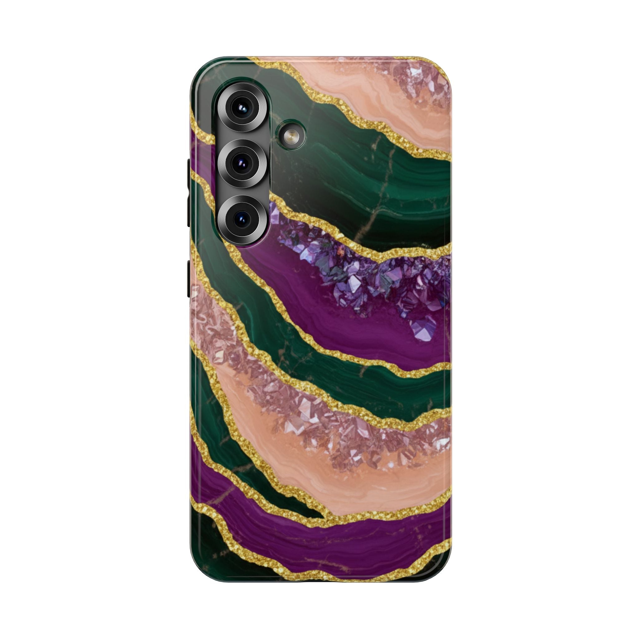 Samsung Galaxy case Impact-Resistant phone cover 25, 26 - Crystal Stone Pattern