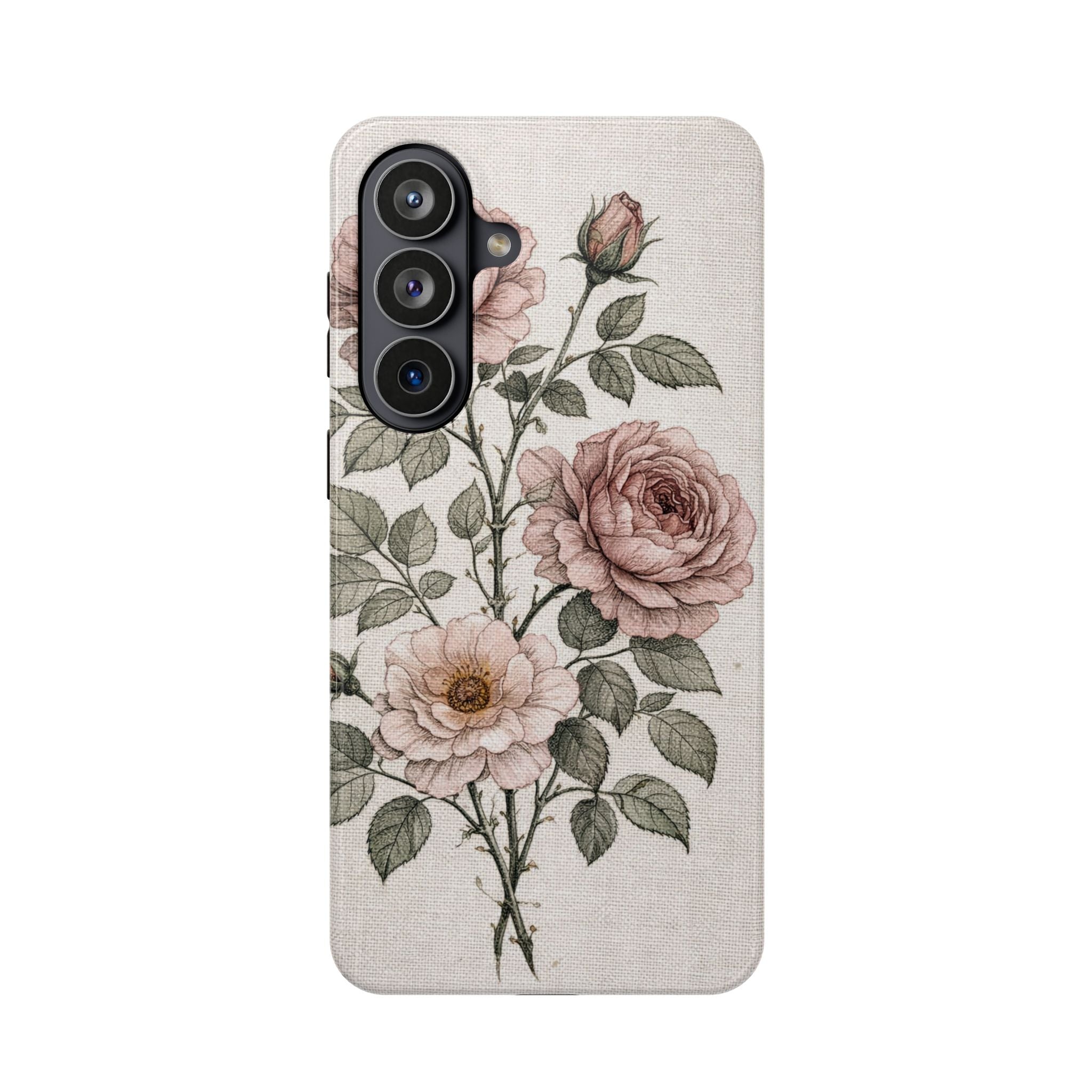 Samsung Galaxy case Impact-Resistant phone cover 25, 26 - Rose Flower