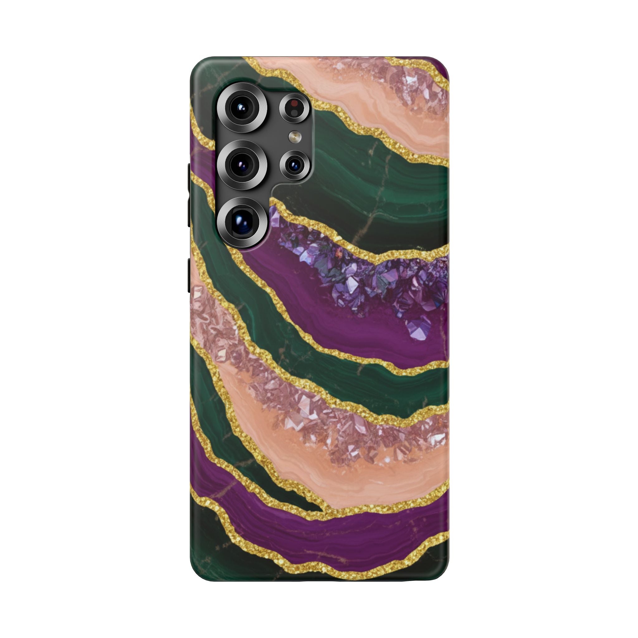 Samsung Galaxy case Impact-Resistant phone cover 25, 26 - Crystal Stone Pattern