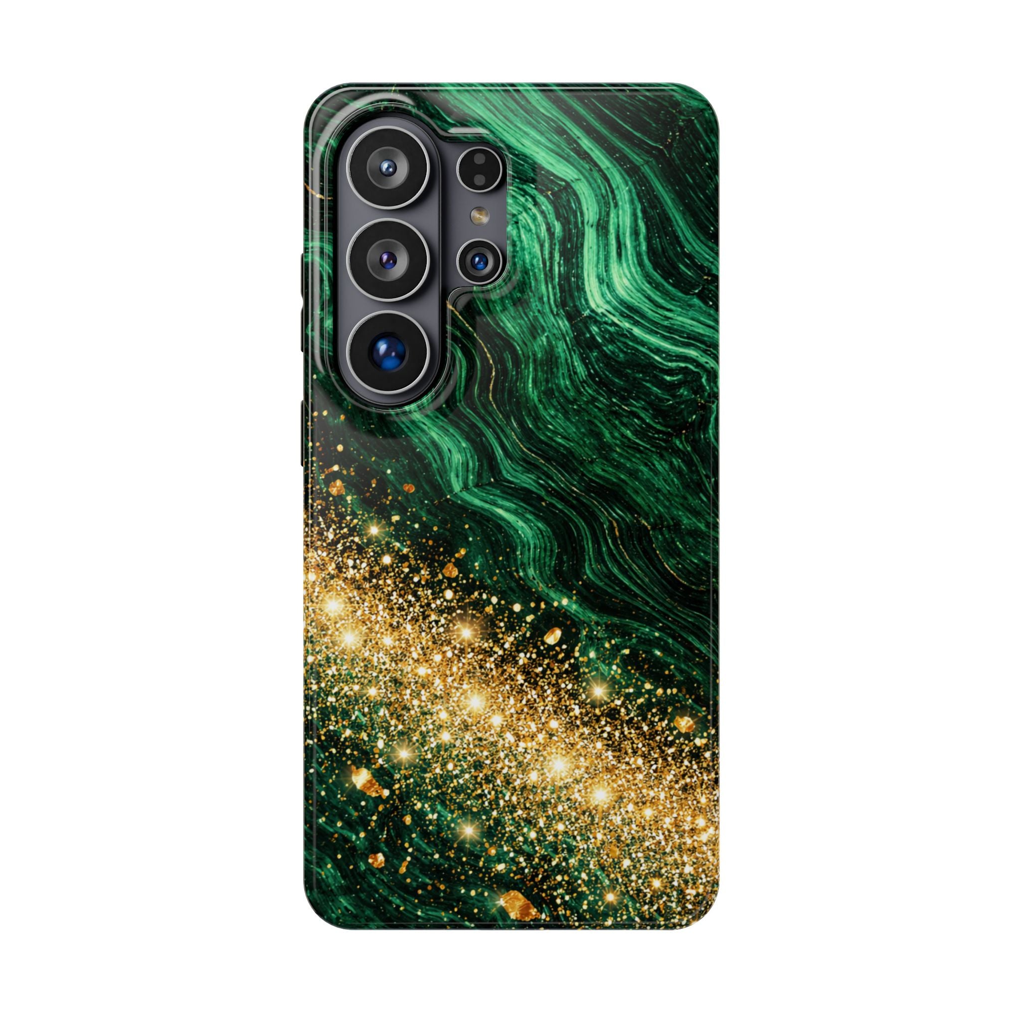 Samsung Galaxy case Impact-Resistant phone cover 25, 26 - Green Gold