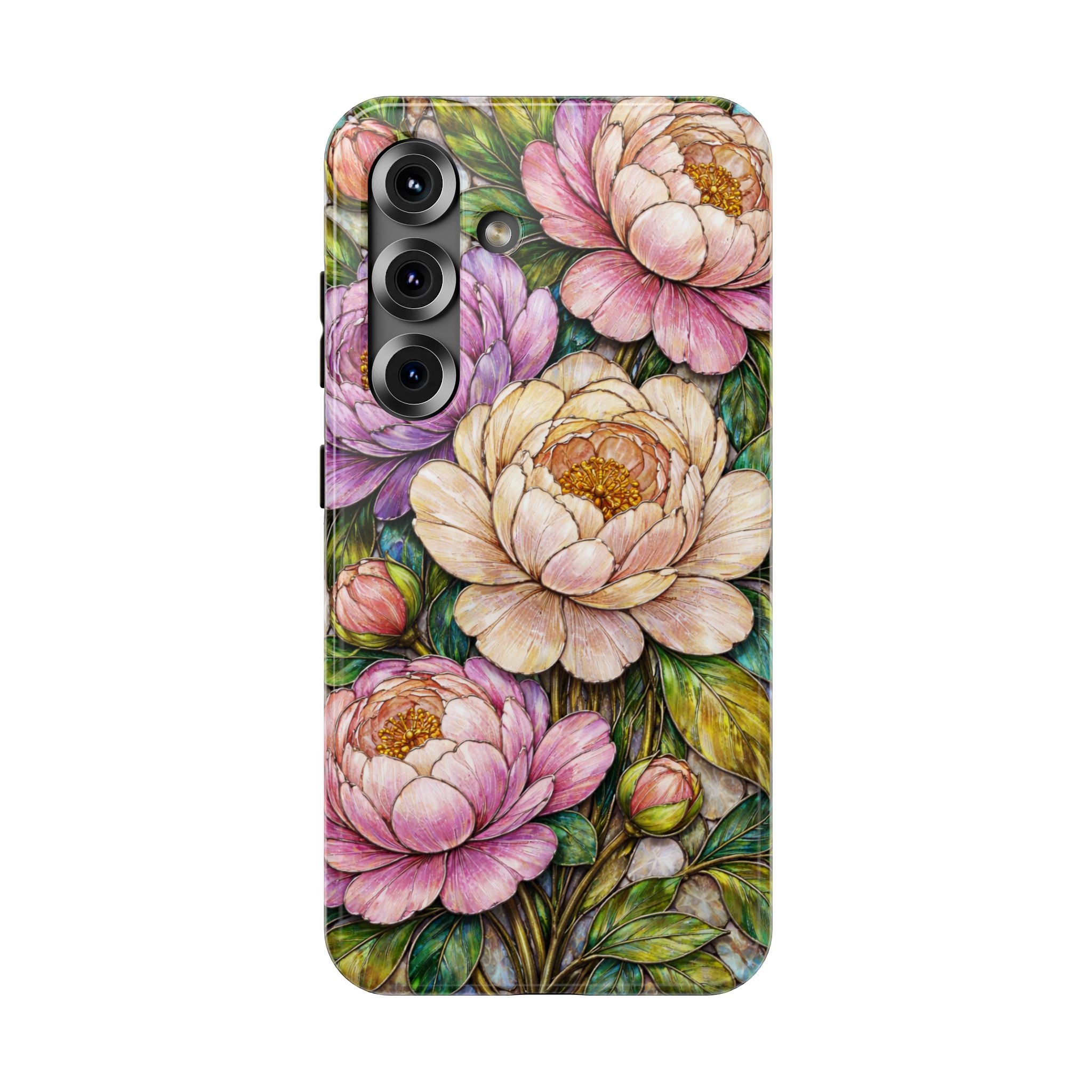 Samsung Galaxy case Impact-Resistant phone cover 25, 26 - Rose Flower