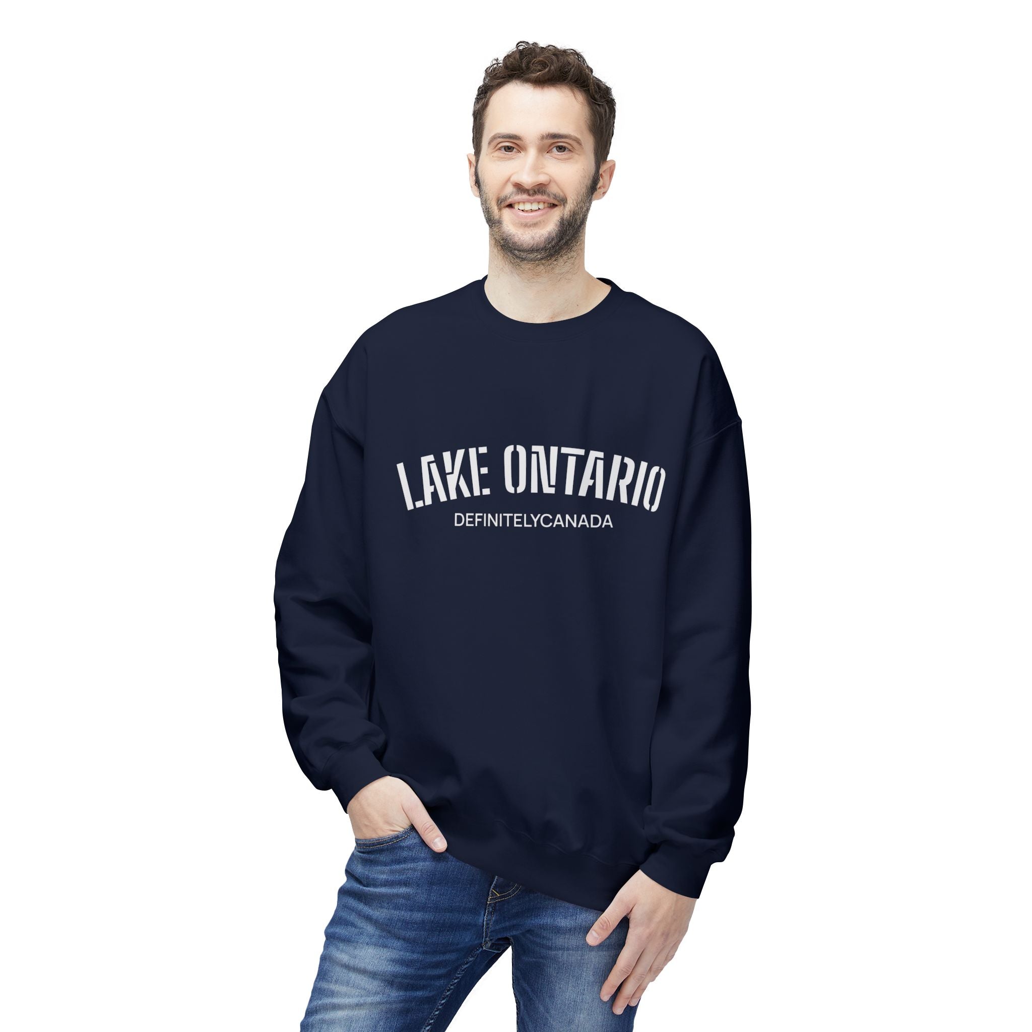 Lake Ontario Crewneck Sweatshirt, Unisex Ontario Sweatshirt, Minimalist Canada Sweatshirt, Canadian Lake Pullover, Lake Lover Gift