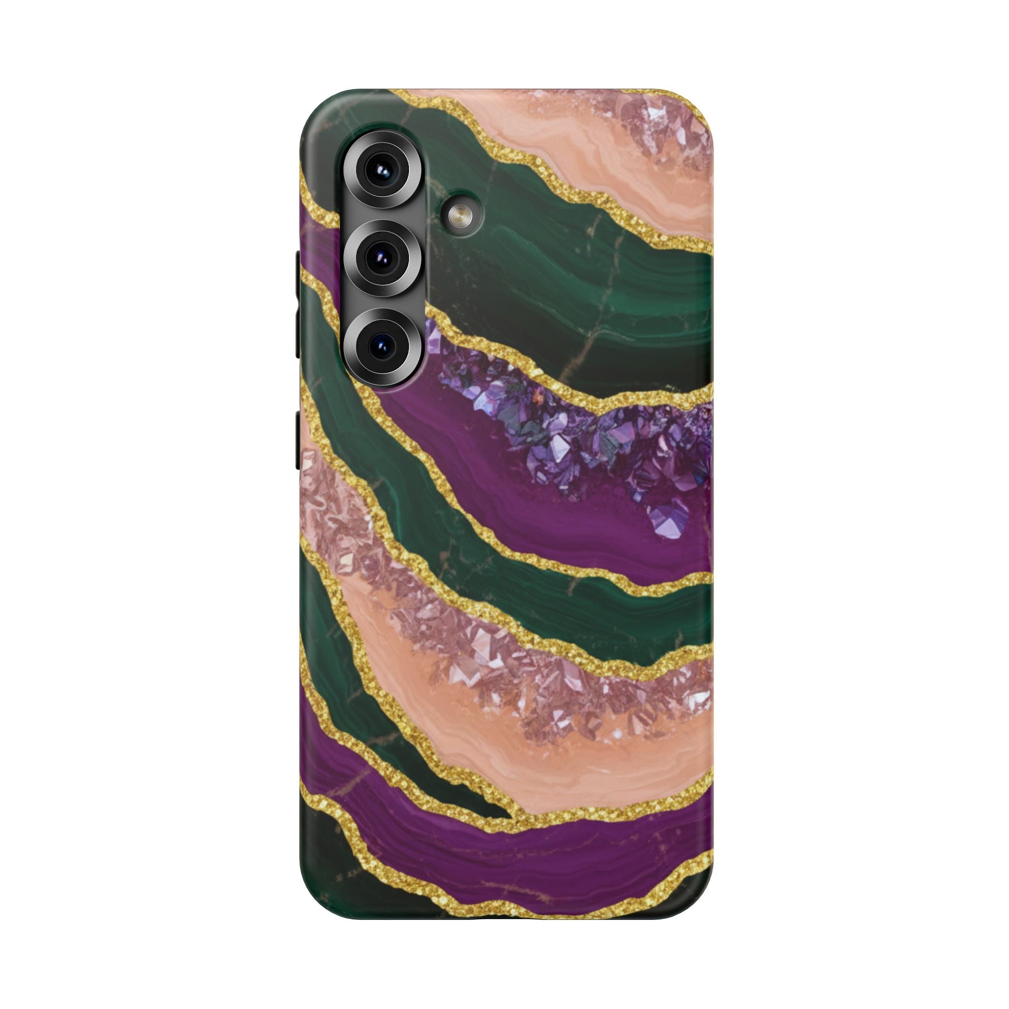 Samsung Galaxy case Impact-Resistant phone cover 25, 26 - Crystal Stone Pattern