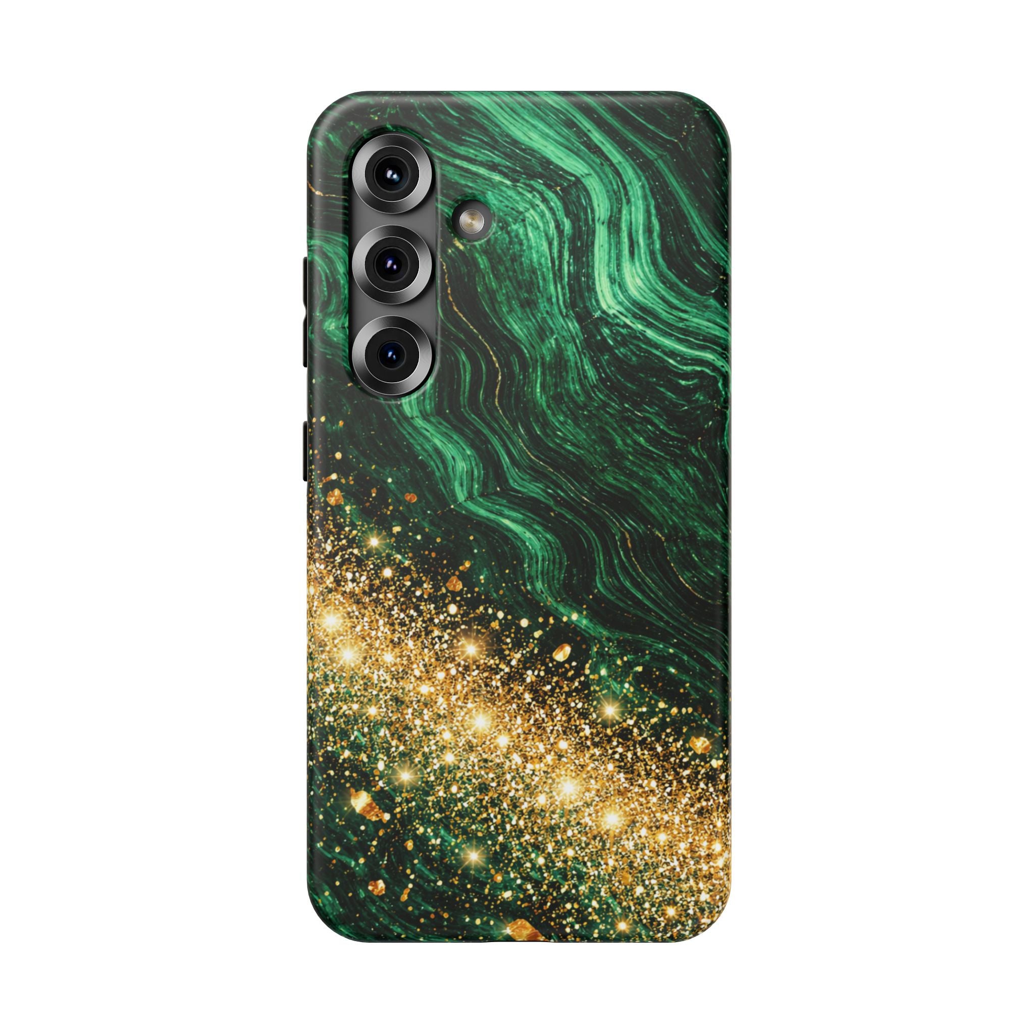 Samsung Galaxy case Impact-Resistant phone cover 25, 26 - Green Gold