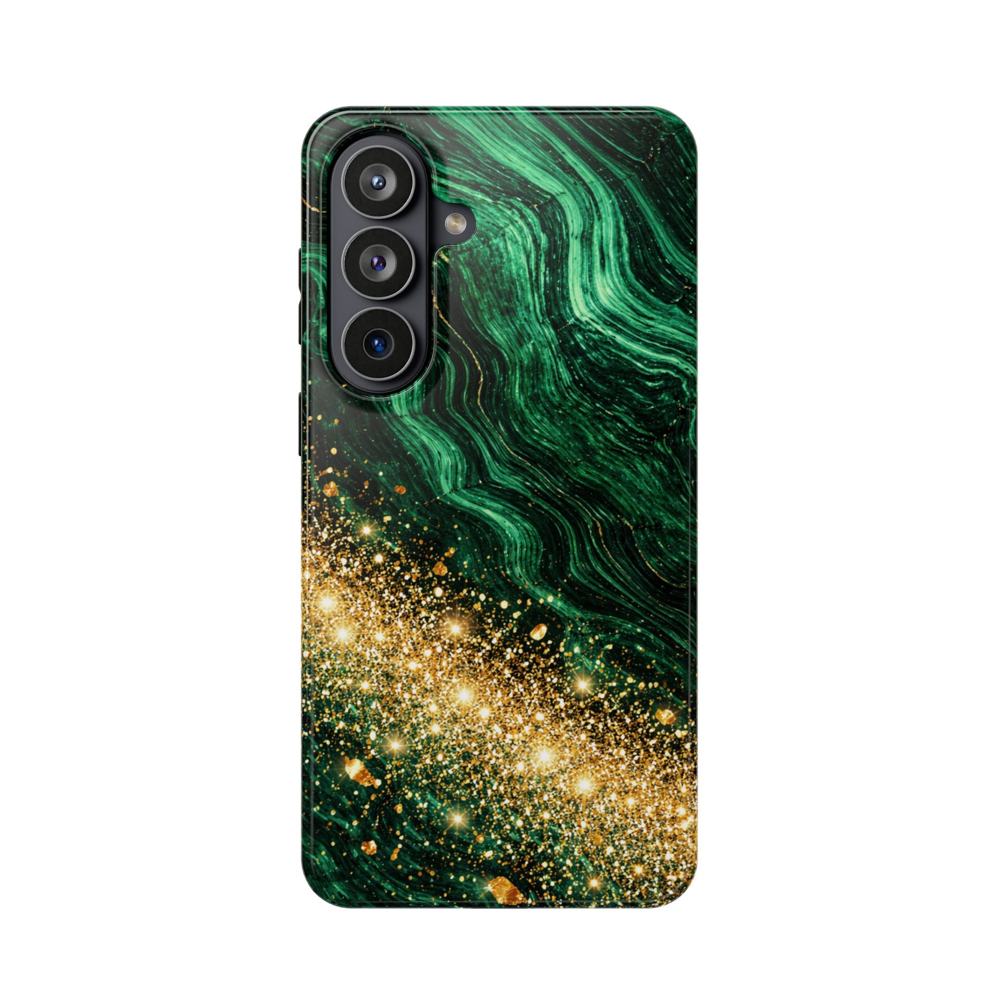 Samsung Galaxy case Impact-Resistant phone cover 25, 26 - Green Gold