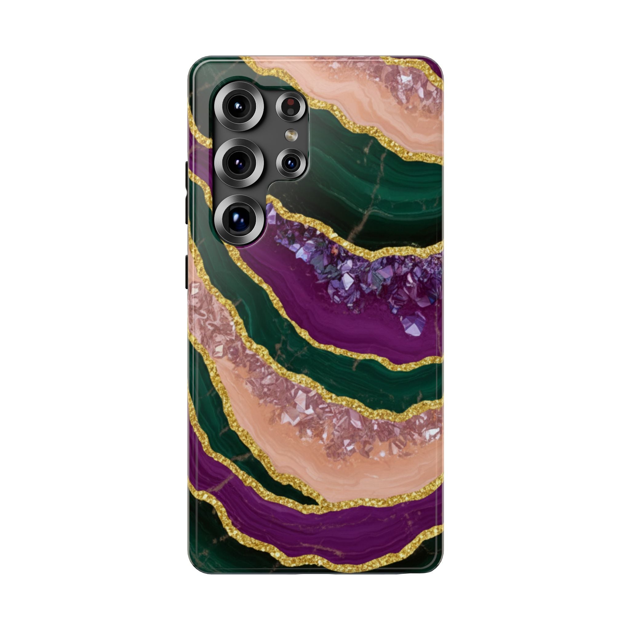 Samsung Galaxy case Impact-Resistant phone cover 25, 26 - Crystal Stone Pattern