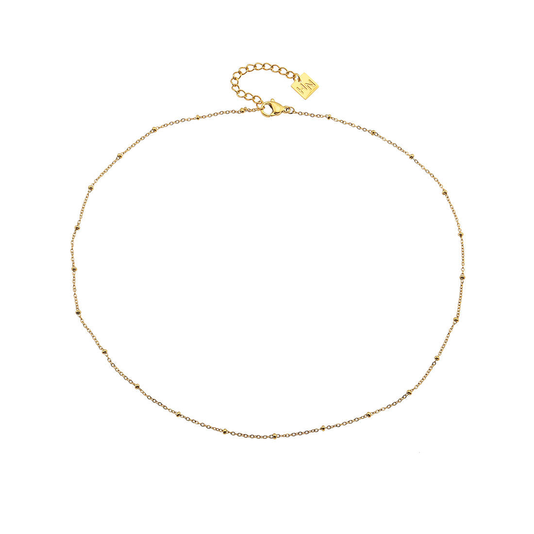 AVERY 20" Gold: Essential Daily Wear Beaded Gold Chain Necklace