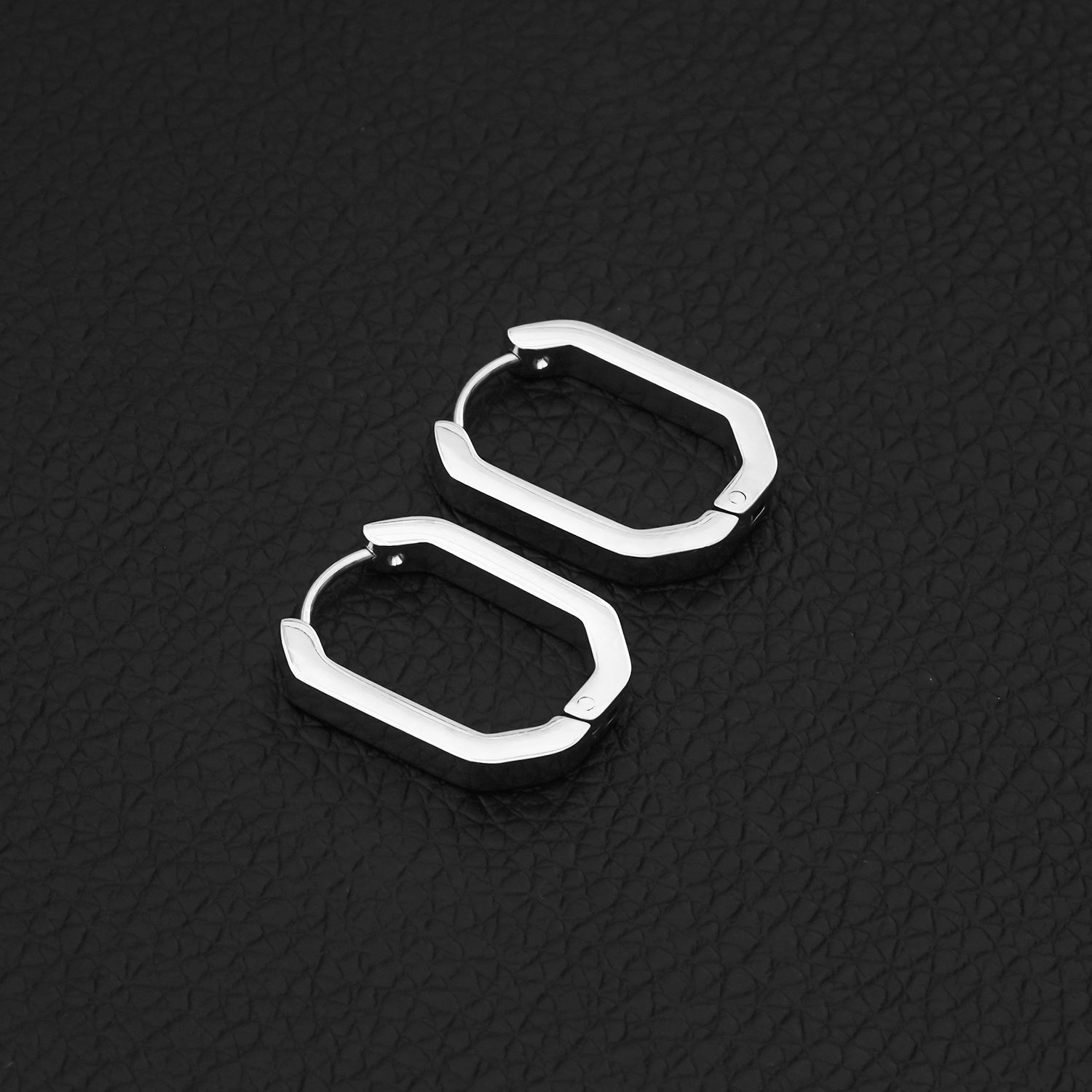 CACCURI Geometric Shaped Contemporary Hoop Earrings (In Gold & Silver)