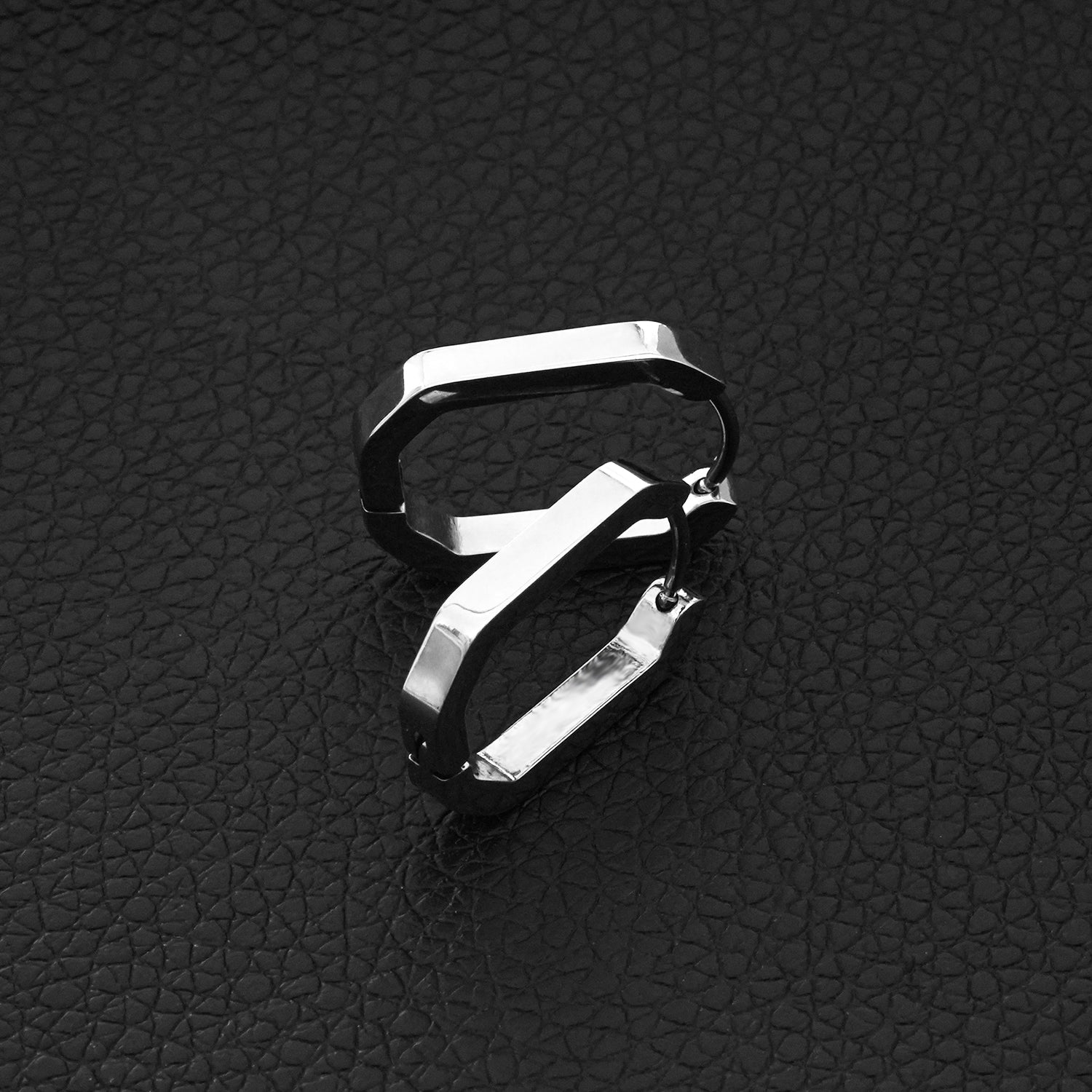 CACCURI Geometric Shaped Contemporary Hoop Earrings (In Gold & Silver)
