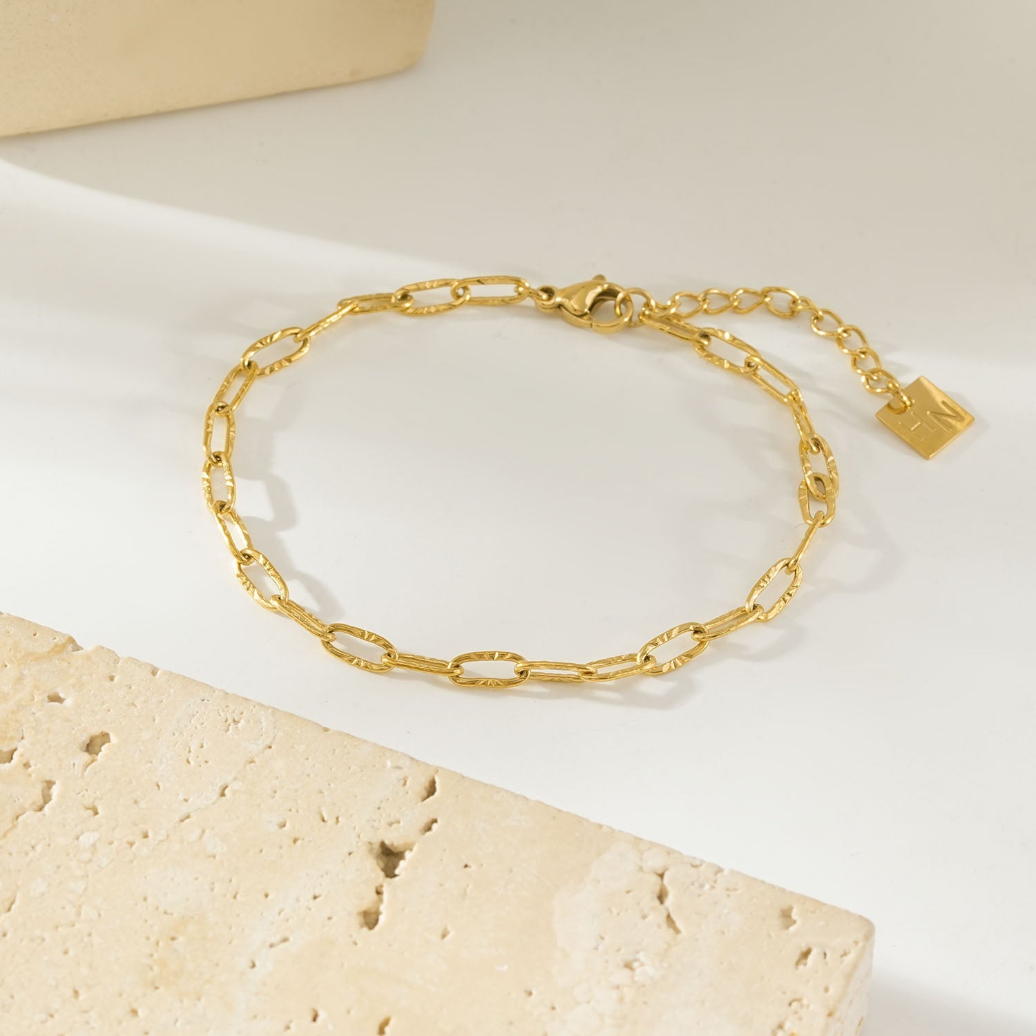 TIKI Gold: Dailywear Essential Mini Paper-Clip Chain Bracelet