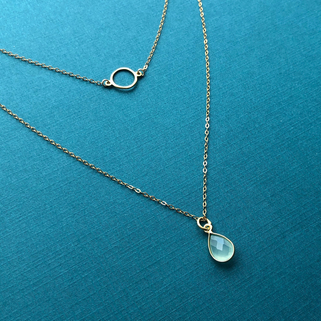 Golden Chalcedony Layered Necklaces