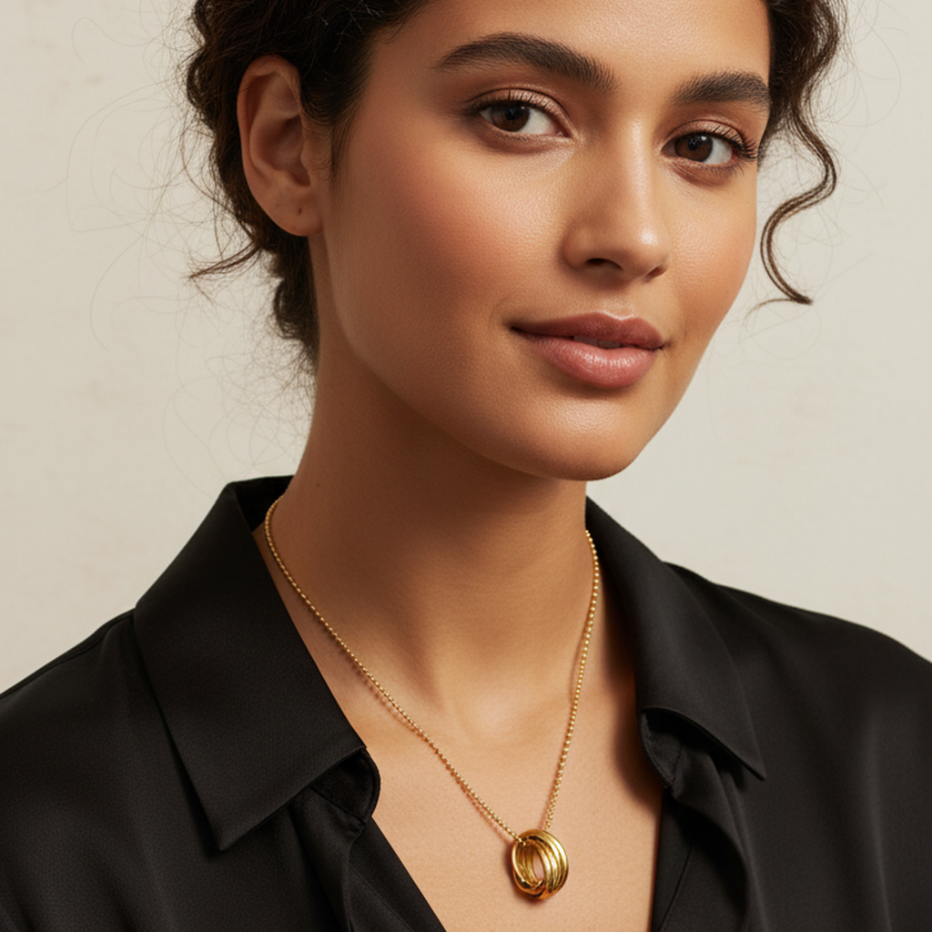 Orbit Multi-Circle Necklace