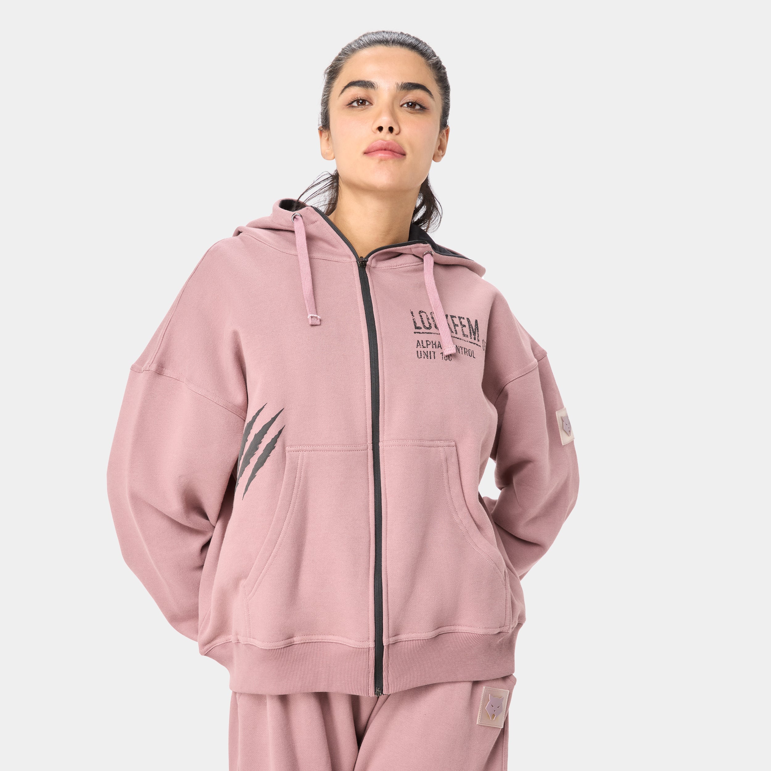 LOCKFEM_05 HOODIE — STORM ROSE