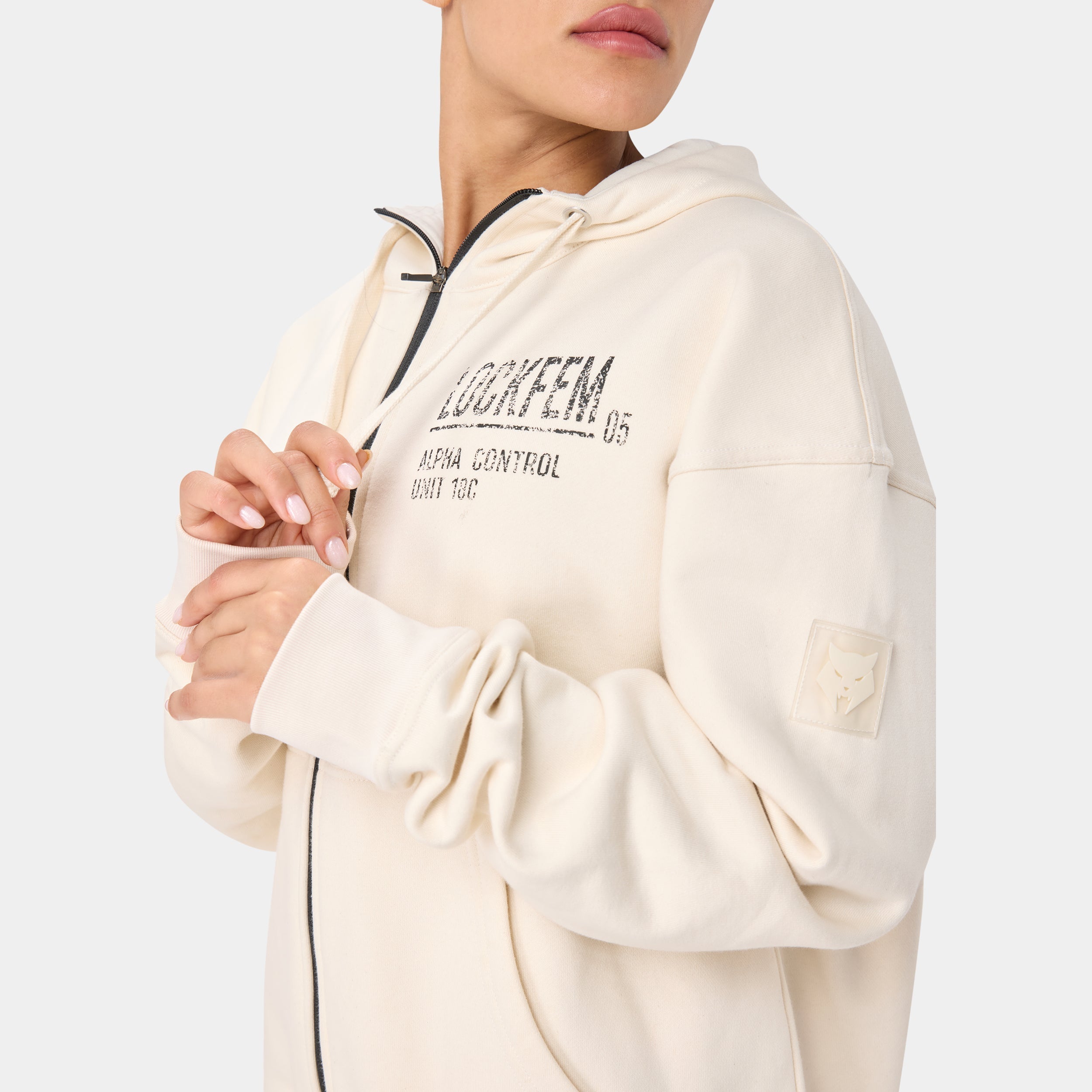 LOCKFEM_05 HOODIE — TACTICAL BIEGE