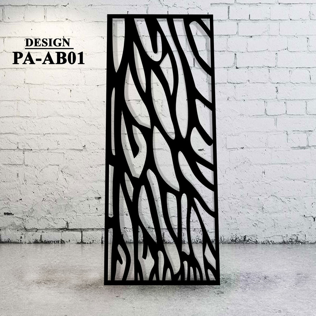 Laser Cut Metal Privacy Screen Abstract Design - AB01