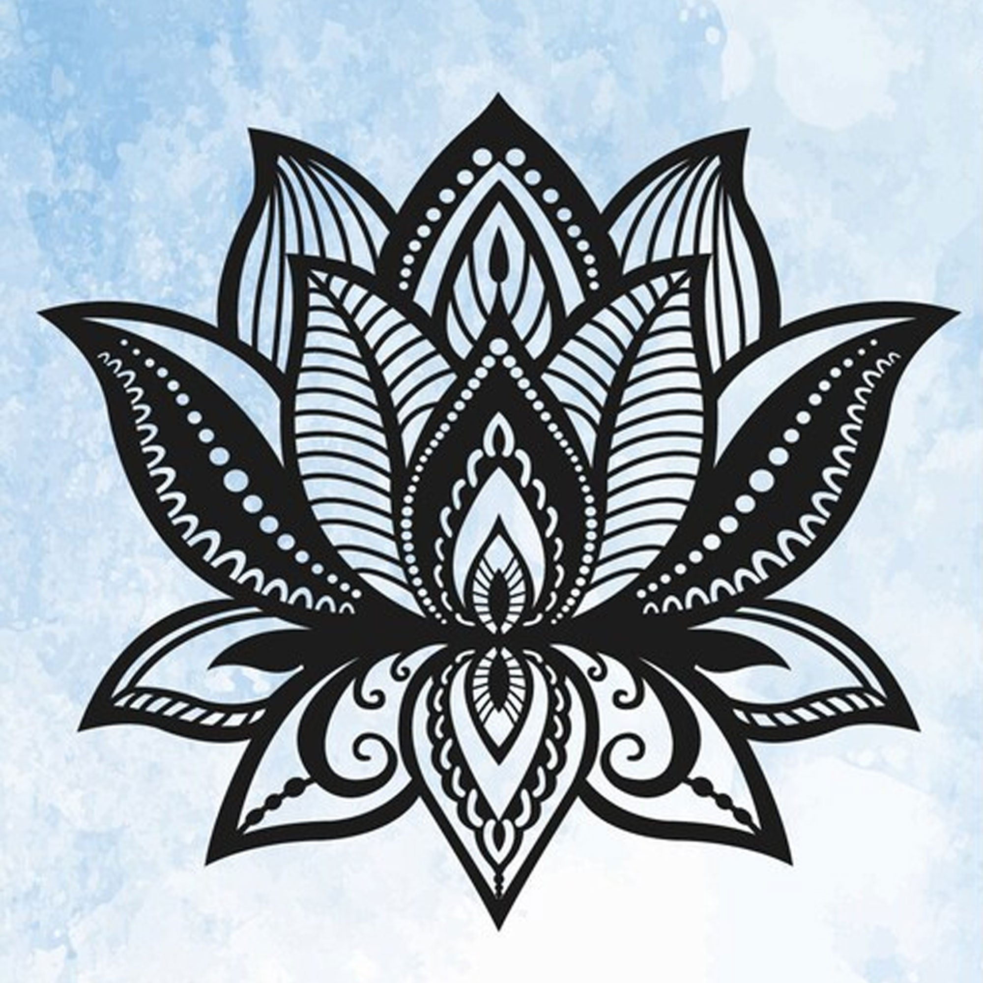 Lotus Flower Metal Sign Wall Art | Indoor Outdoor Home Décor