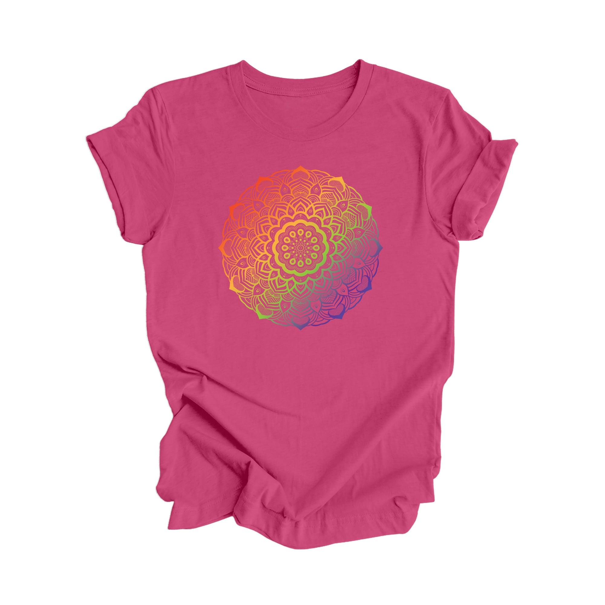 Mandala Gradient - Yoga Gift, Meditation Shirt, Yoga T-shirt, Yoga Lover Gift, Yoga Teacher Shirt, Wellness Shirt, Self Care Shirt - Inspired X