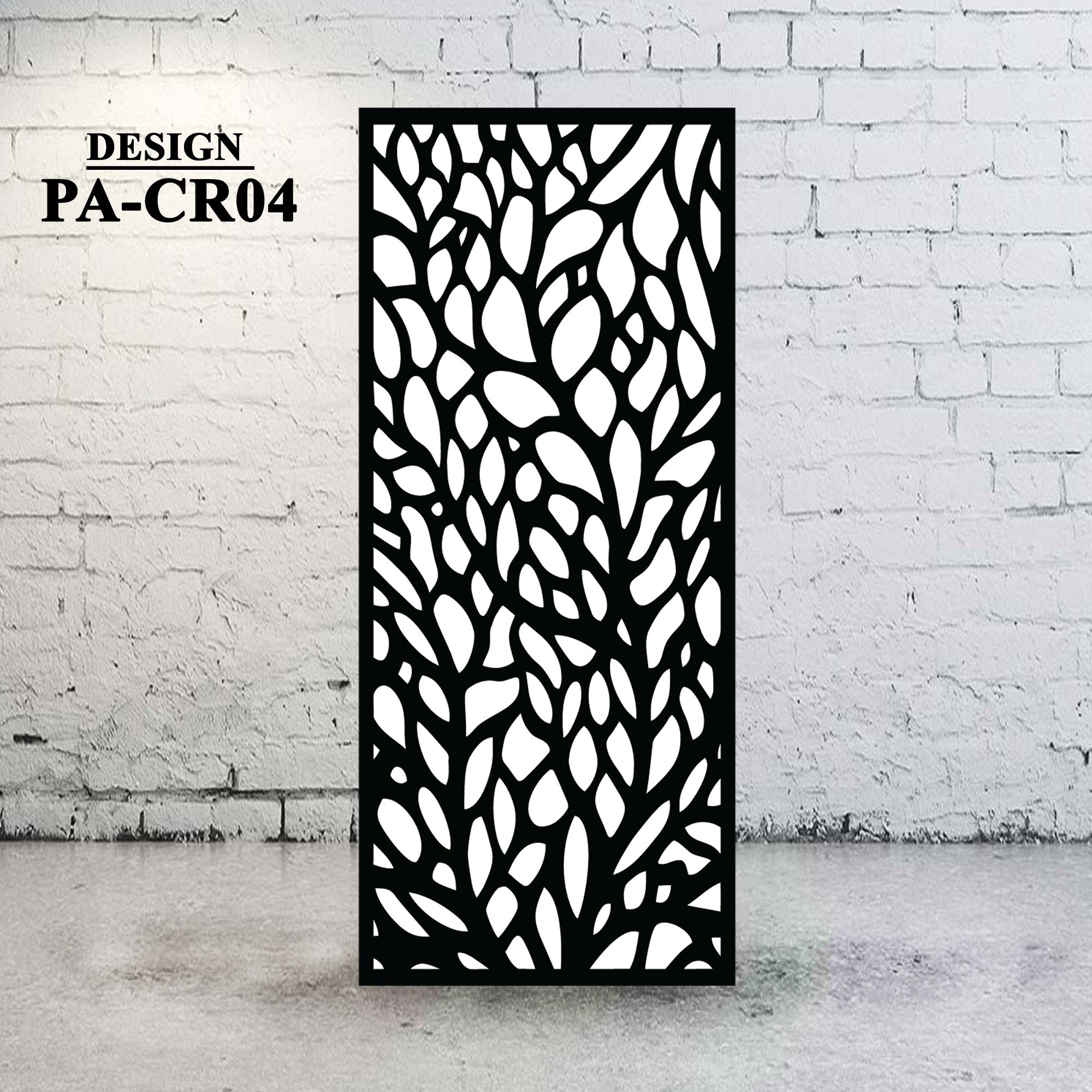 Metal Privacy Screen Decorative Circular Design - CR04