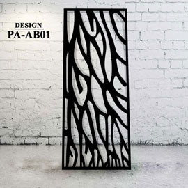 Laser Cut Metal Privacy Screen Abstract Design - AB01