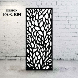 Metal Privacy Screen Decorative Circular Design - CR04