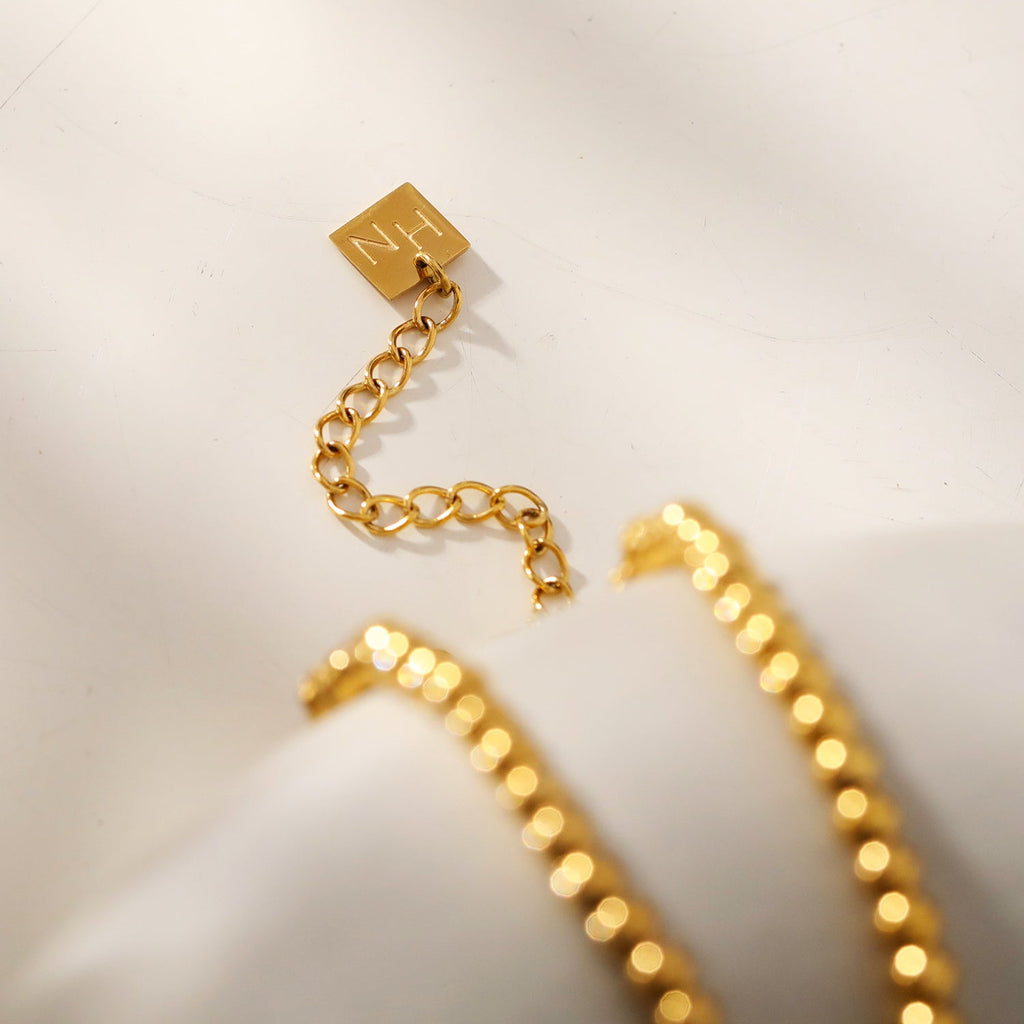 ELIF: Duo Sized Ball-Beads Chain Necklace