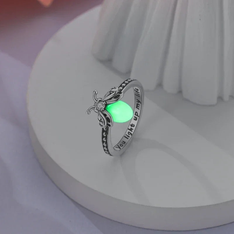 Firefly Rings Mecanic 925 Sterling Silver Luminous Firefly Ring – DesignStreets
