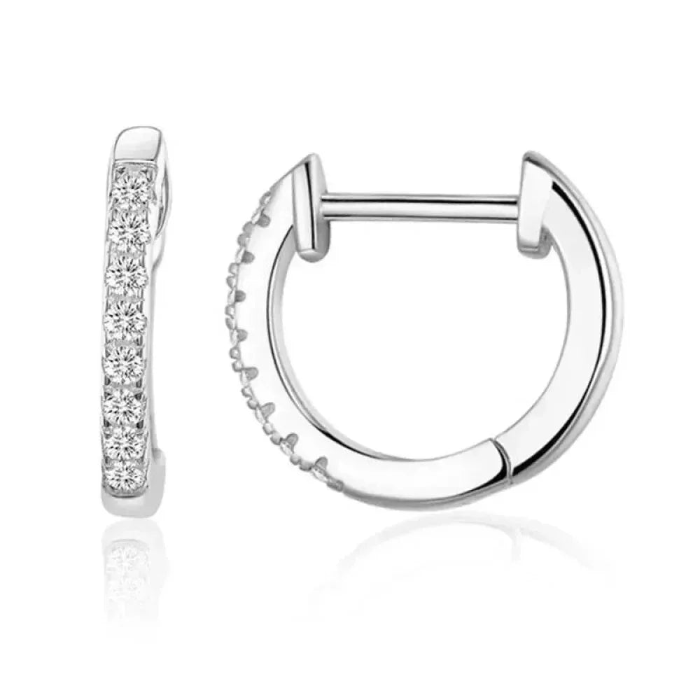 Stunning 925 Sterling Silver Small Hoop Earrings - Chic And Timeless