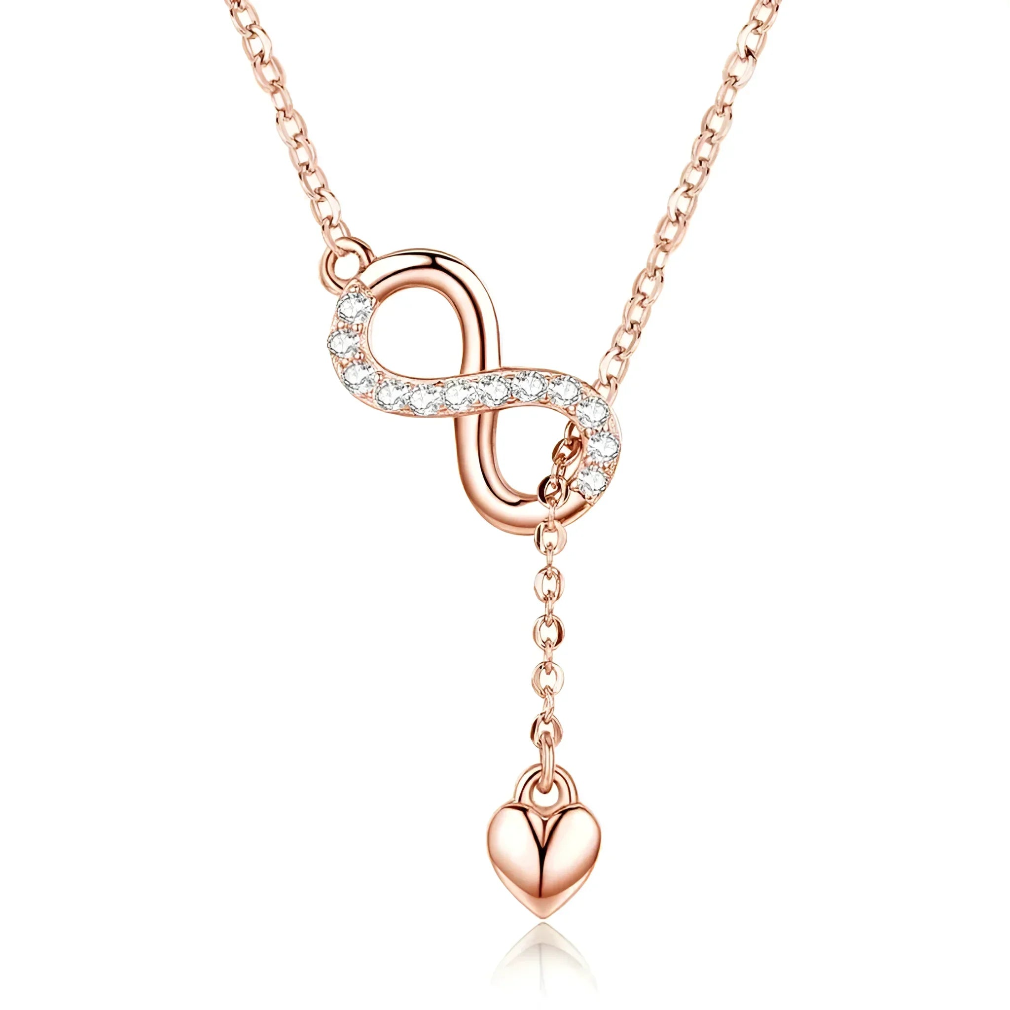 Forever Love: Delicate Infinity Necklace In Sterling Silver