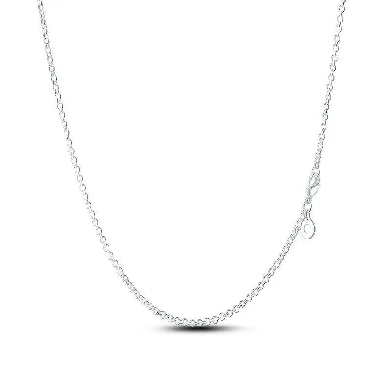 Classic Sterling Silver Rolo Chain Necklace
