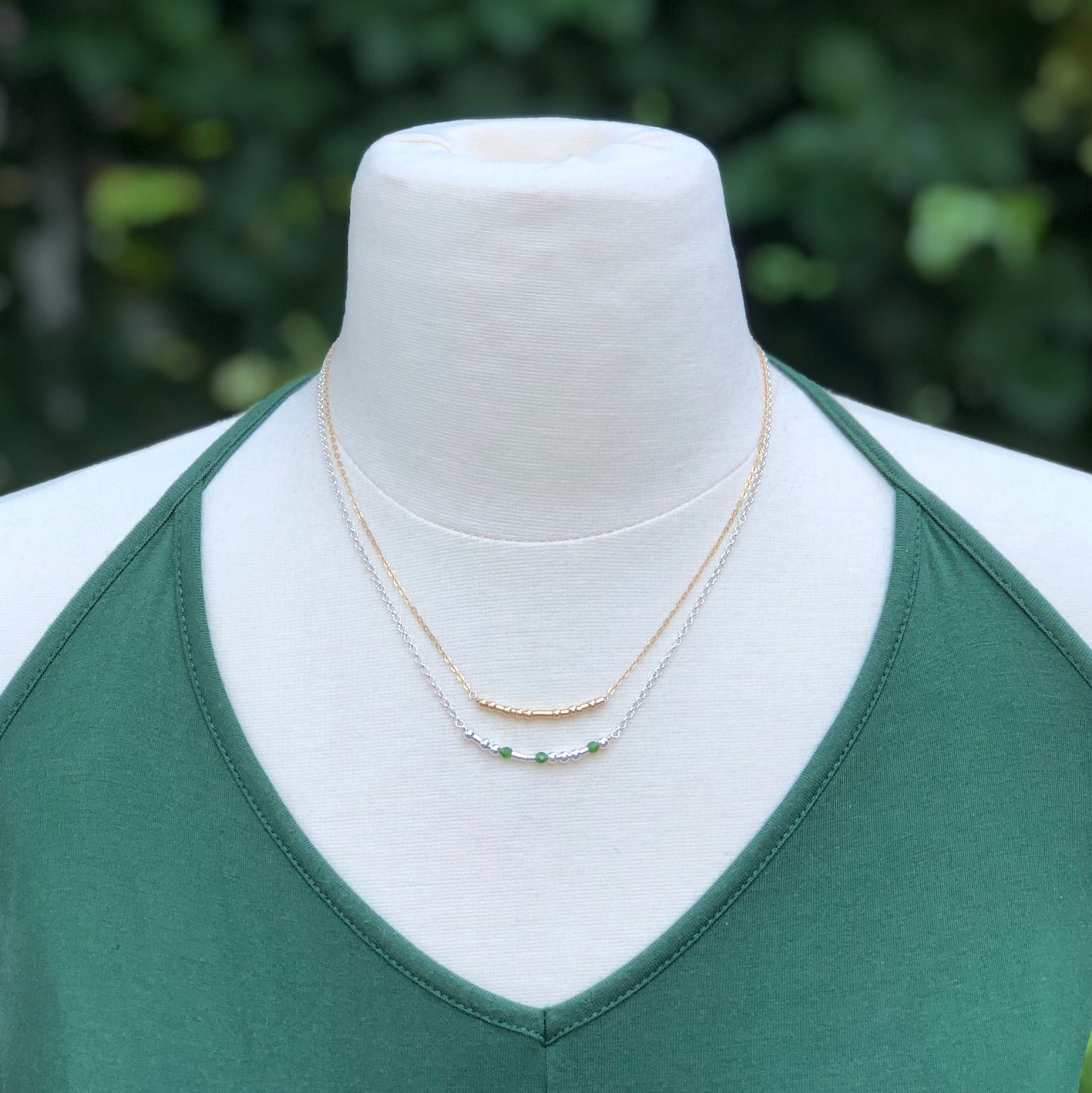 Gold Morse Code Necklace